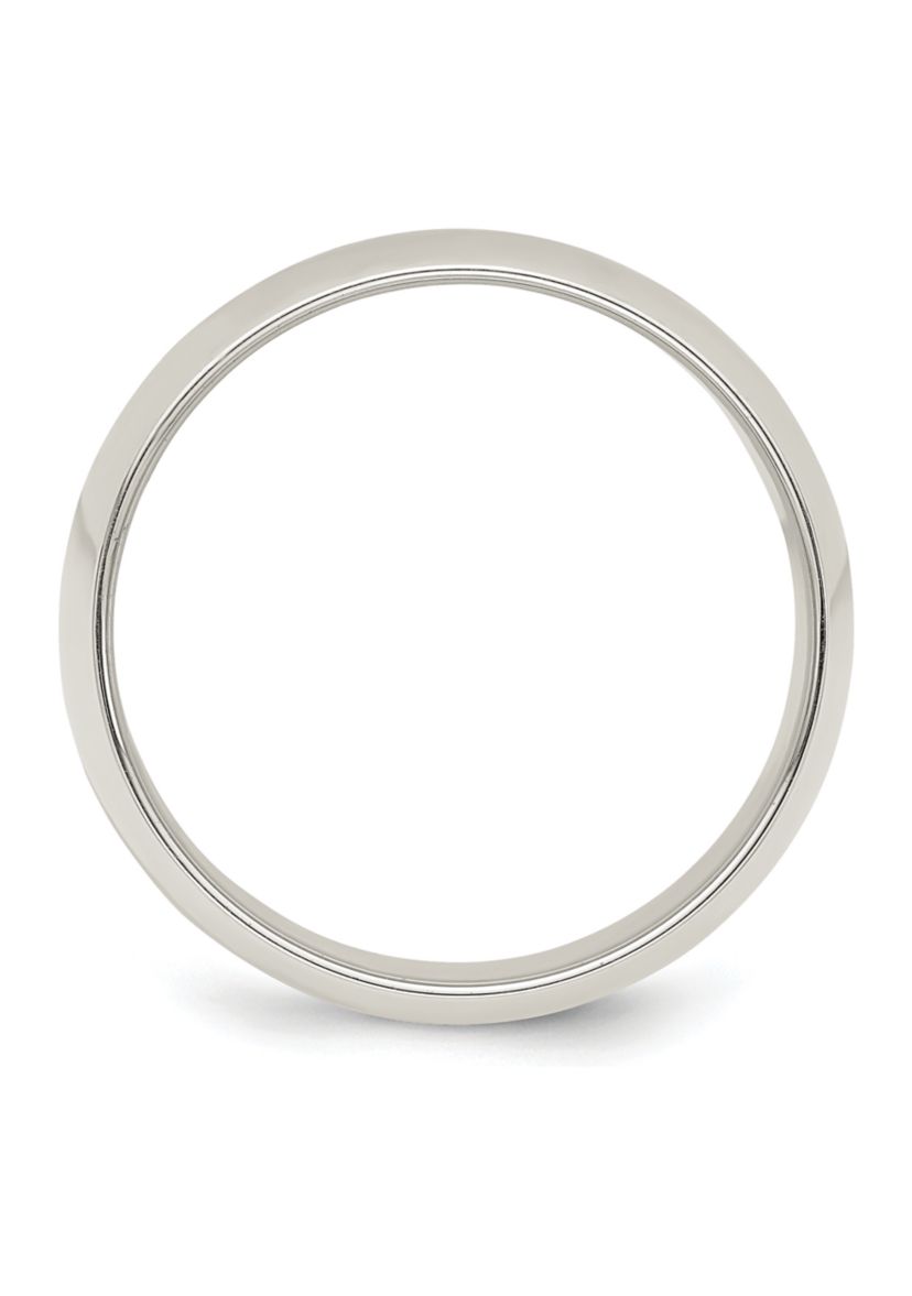 Sterling Silver Half-Round Band