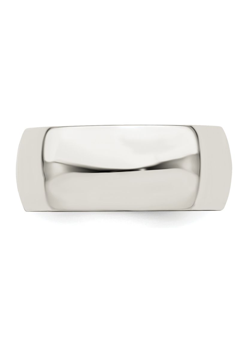 Sterling Silver Half-Round Band