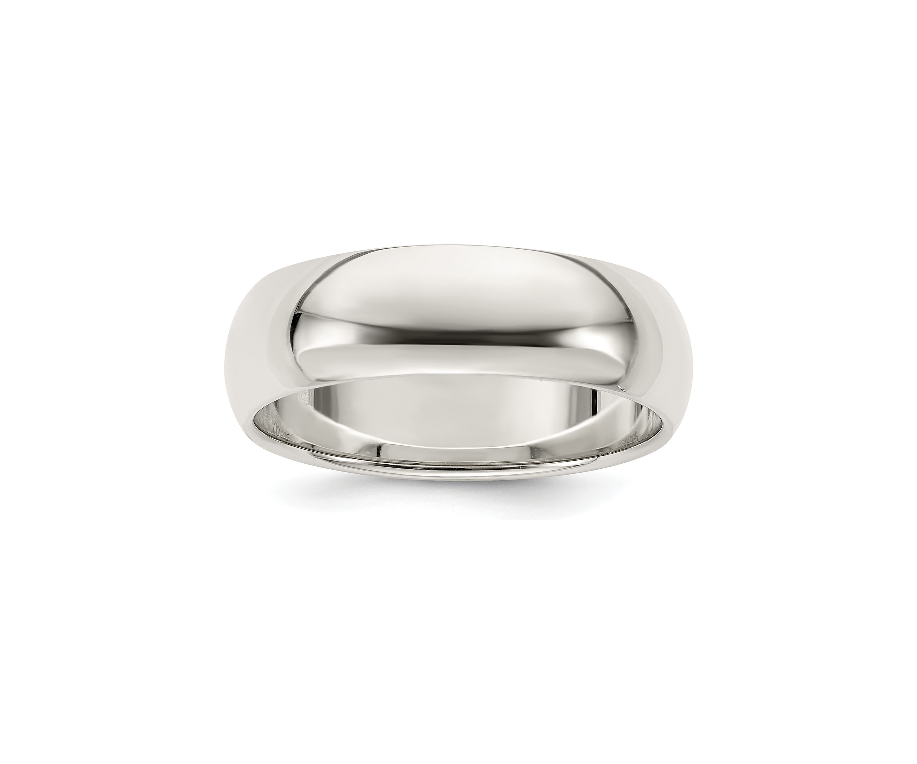 Sterling Silver Half-Round Band