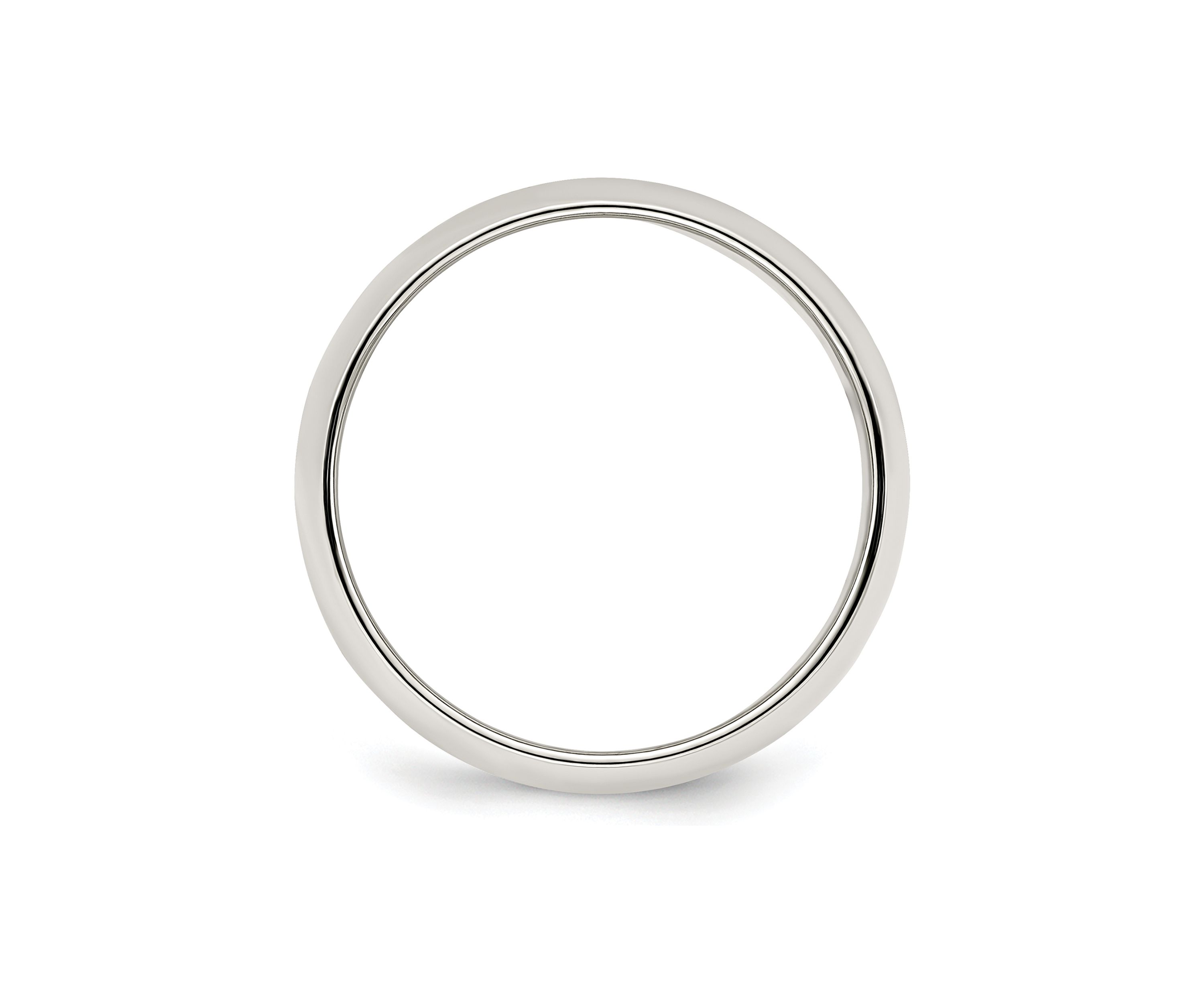 Sterling Silver Half-Round Band
