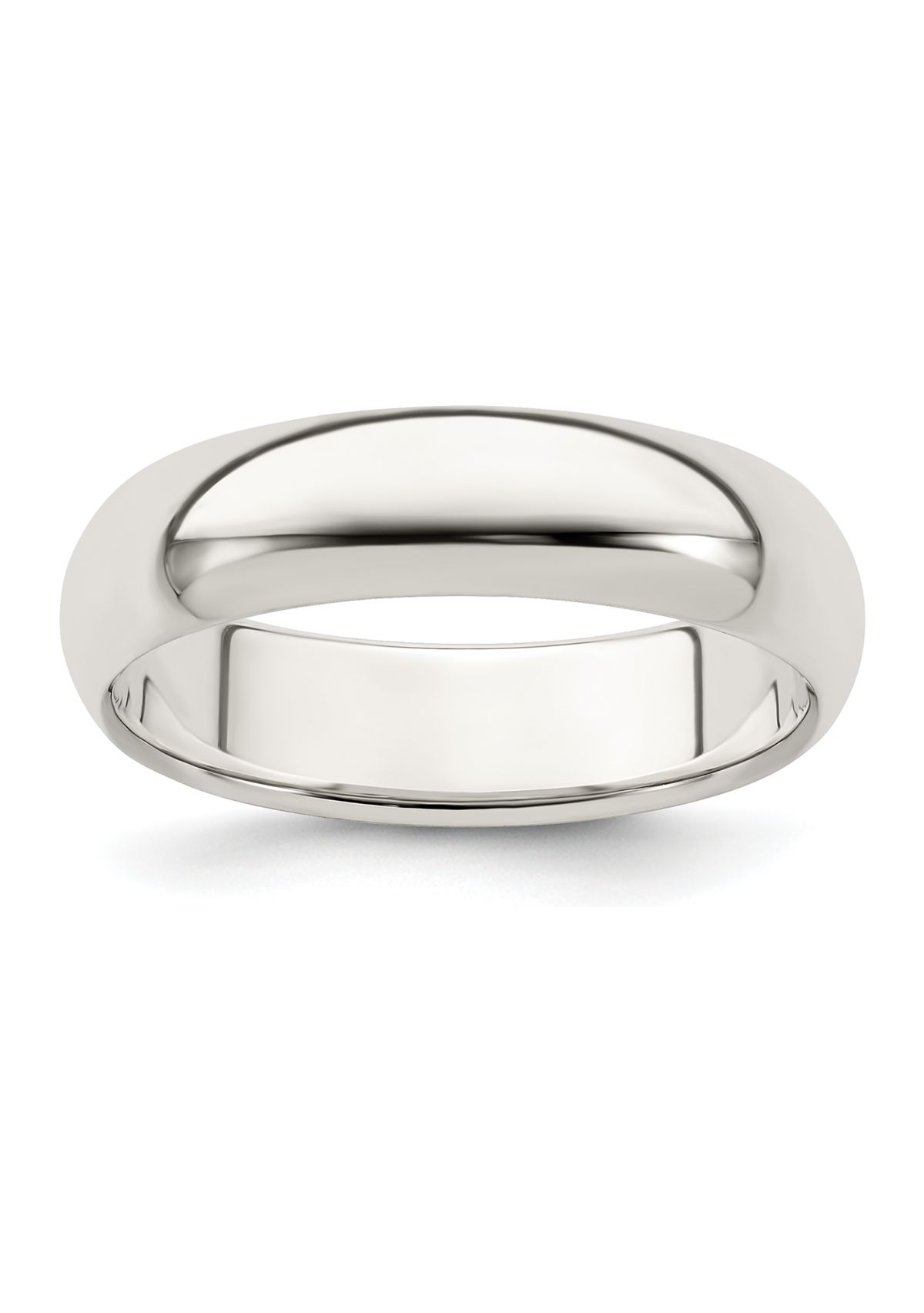 Sterling Silver Half-Round Band