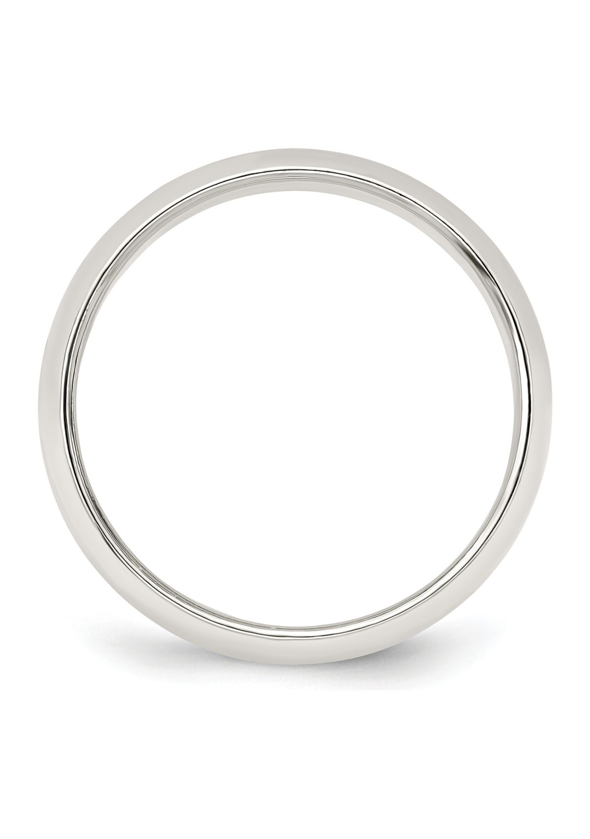 Sterling Silver Half-Round Band