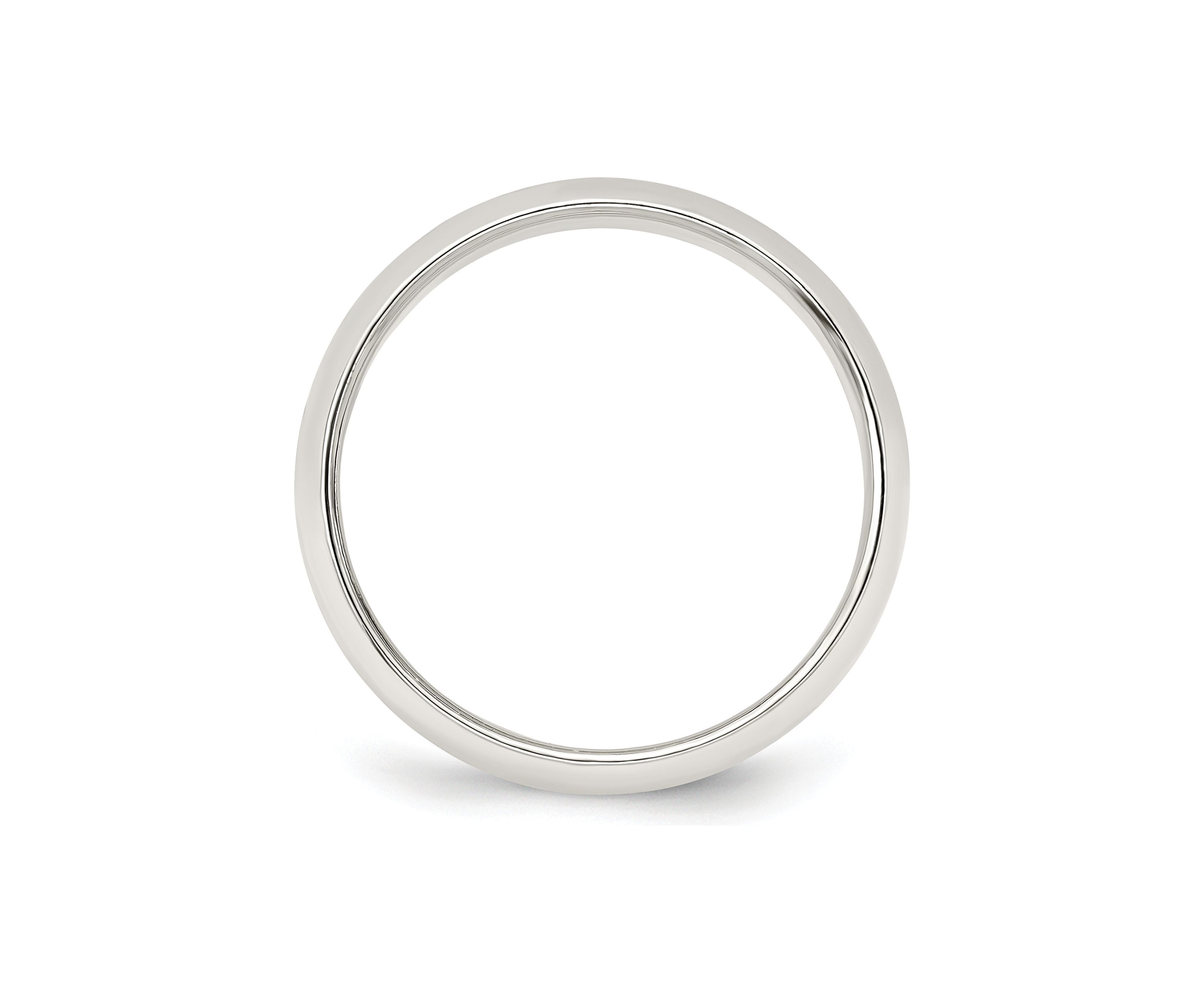 Sterling Silver Half-Round Band