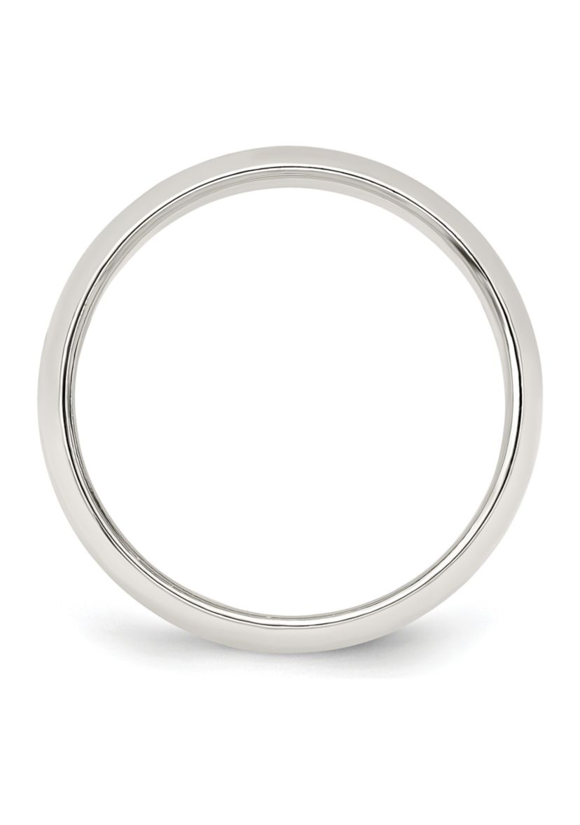 Sterling Silver Half-Round Band