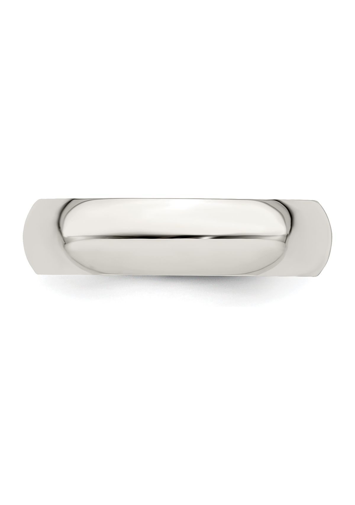 Sterling Silver Half-Round Band