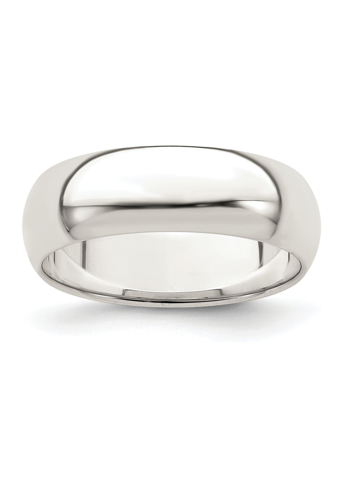 Sterling Silver Half-Round Band