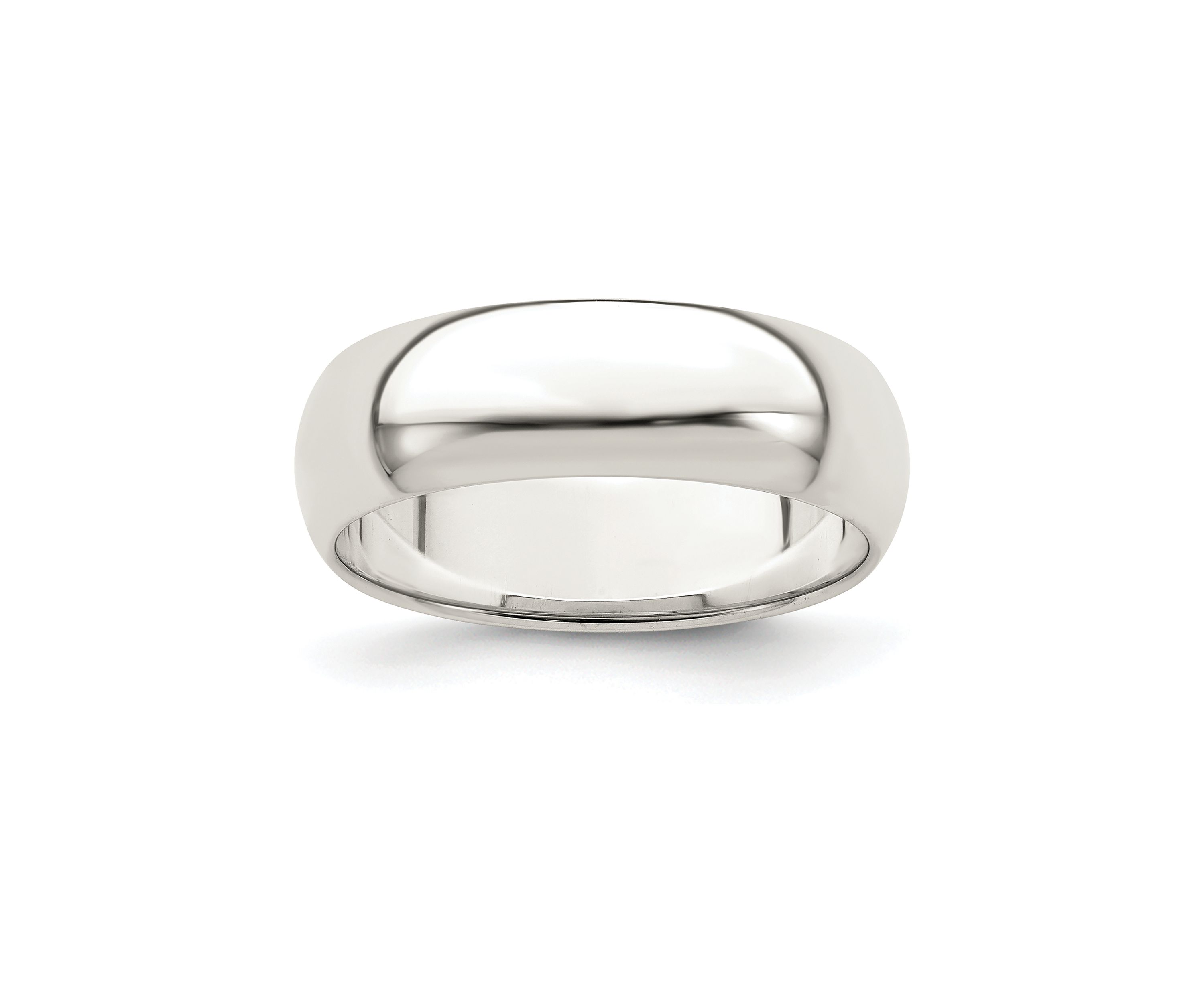 Sterling Silver Half-Round Band