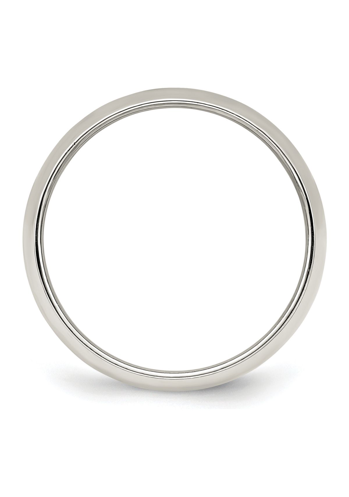 Sterling Silver Half-Round Band