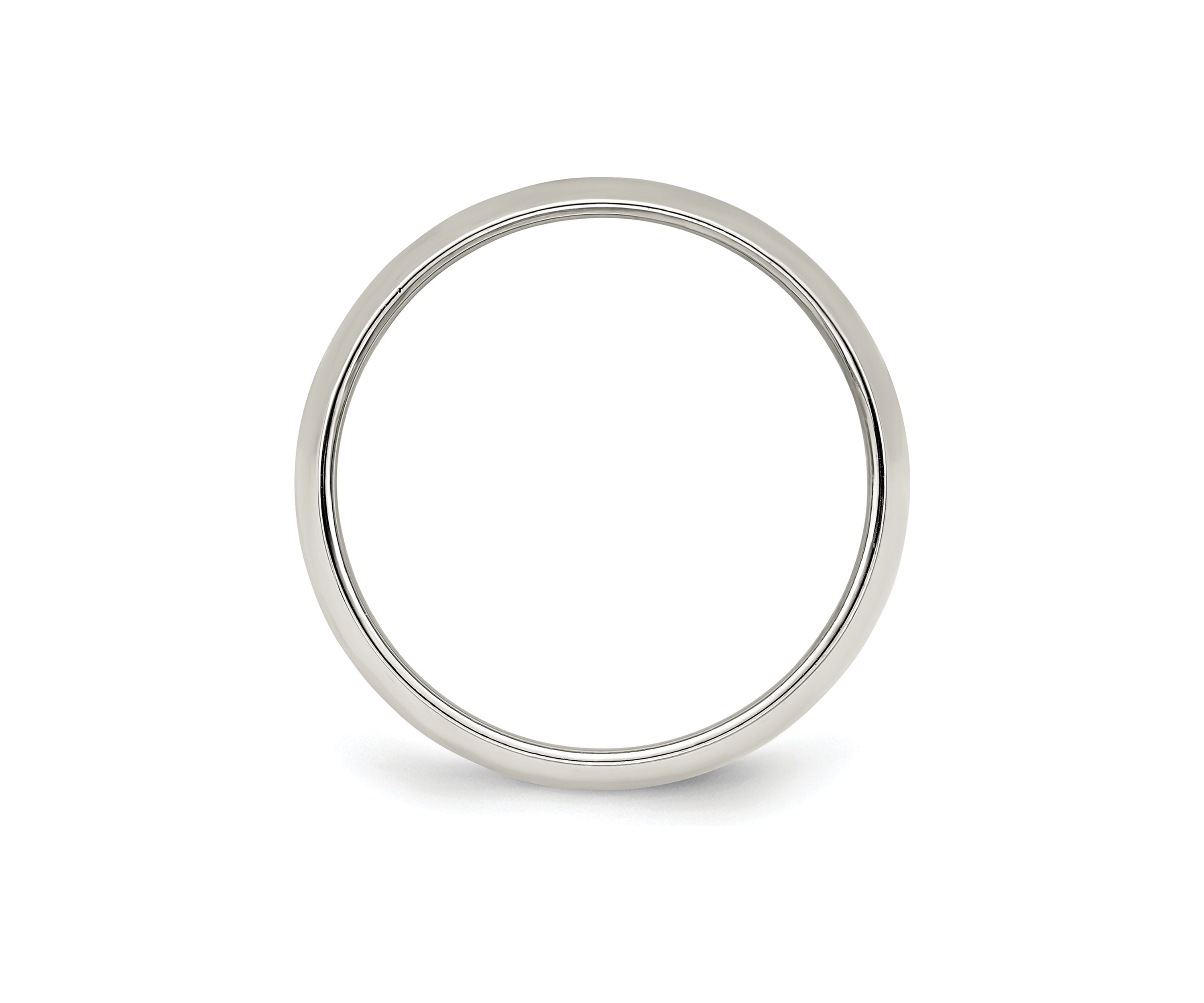 Sterling Silver Half-Round Band