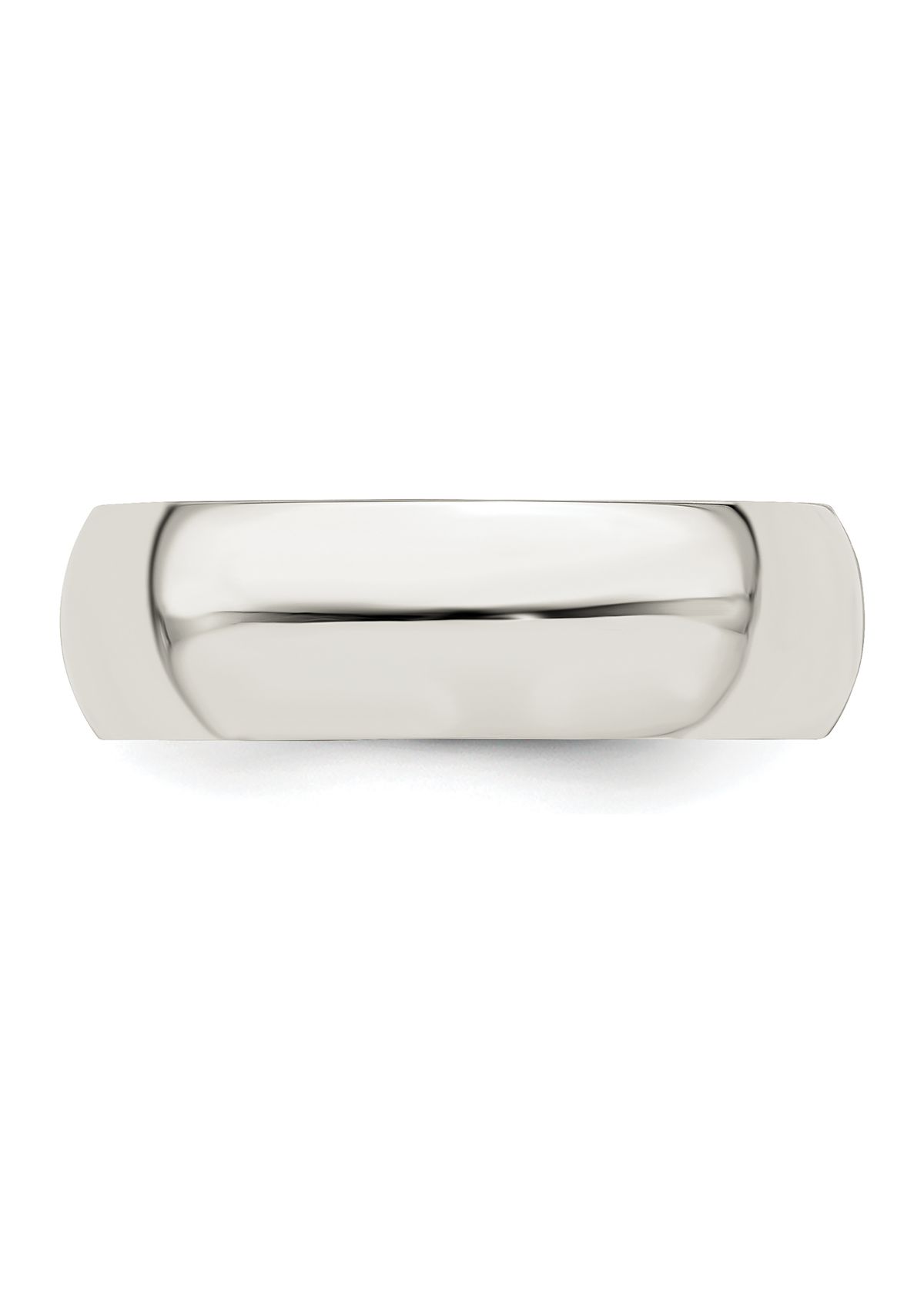 Sterling Silver Half-Round Band
