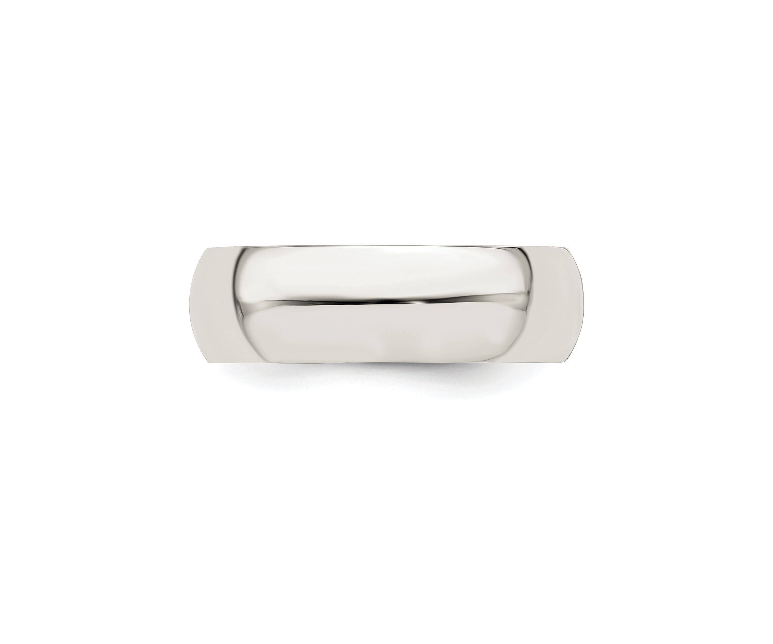 Sterling Silver Half-Round Band