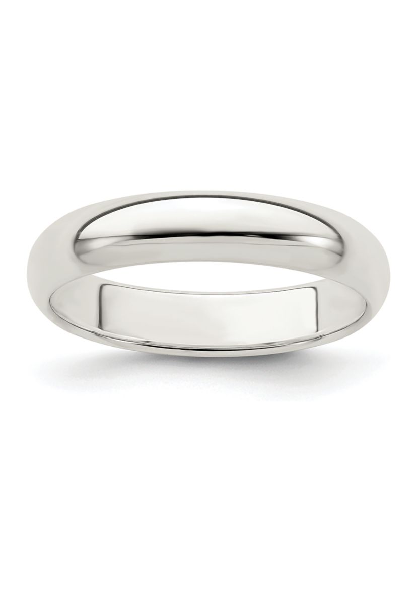 Sterling Silver Half-Round Band