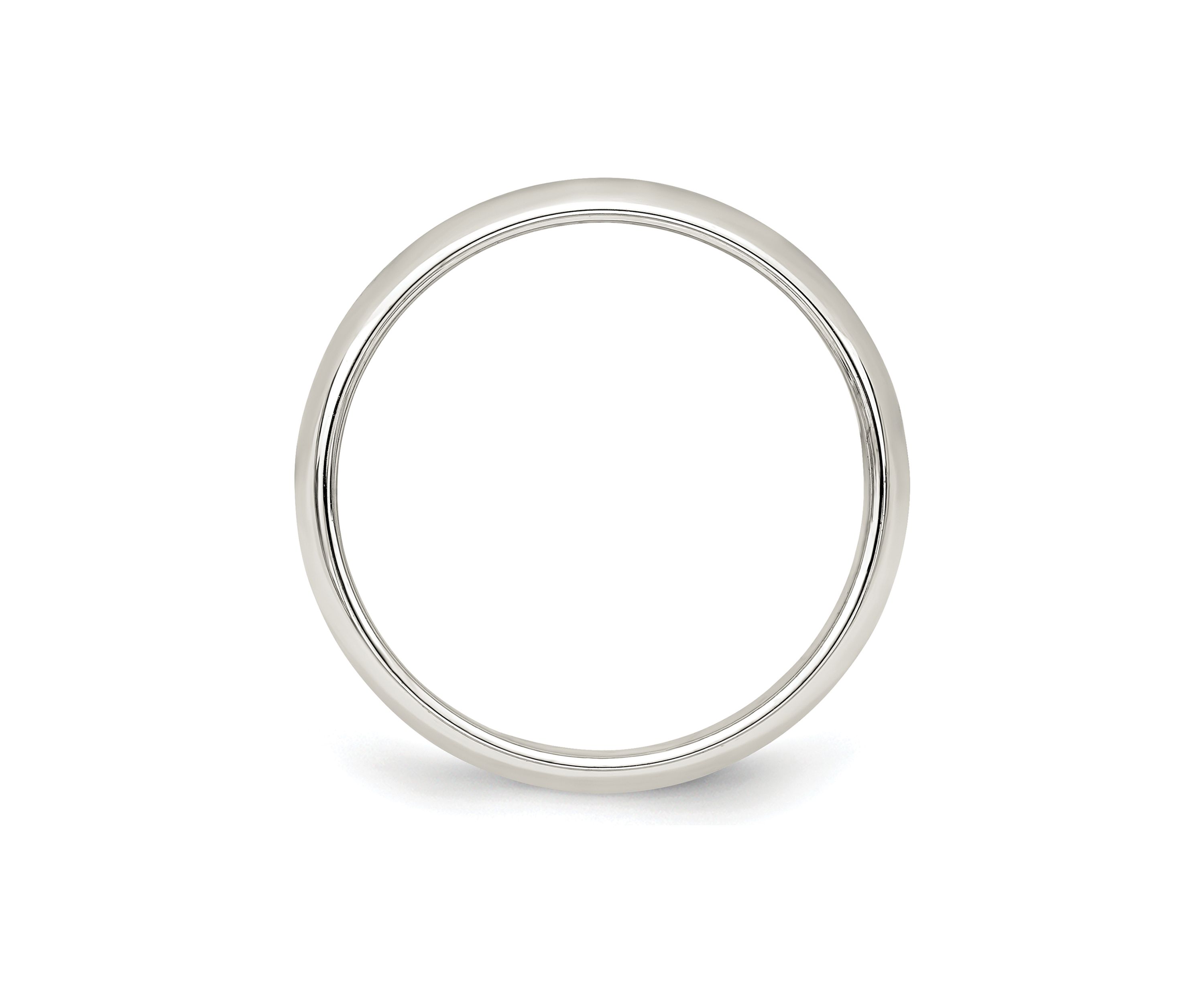 Sterling Silver Half-Round Band