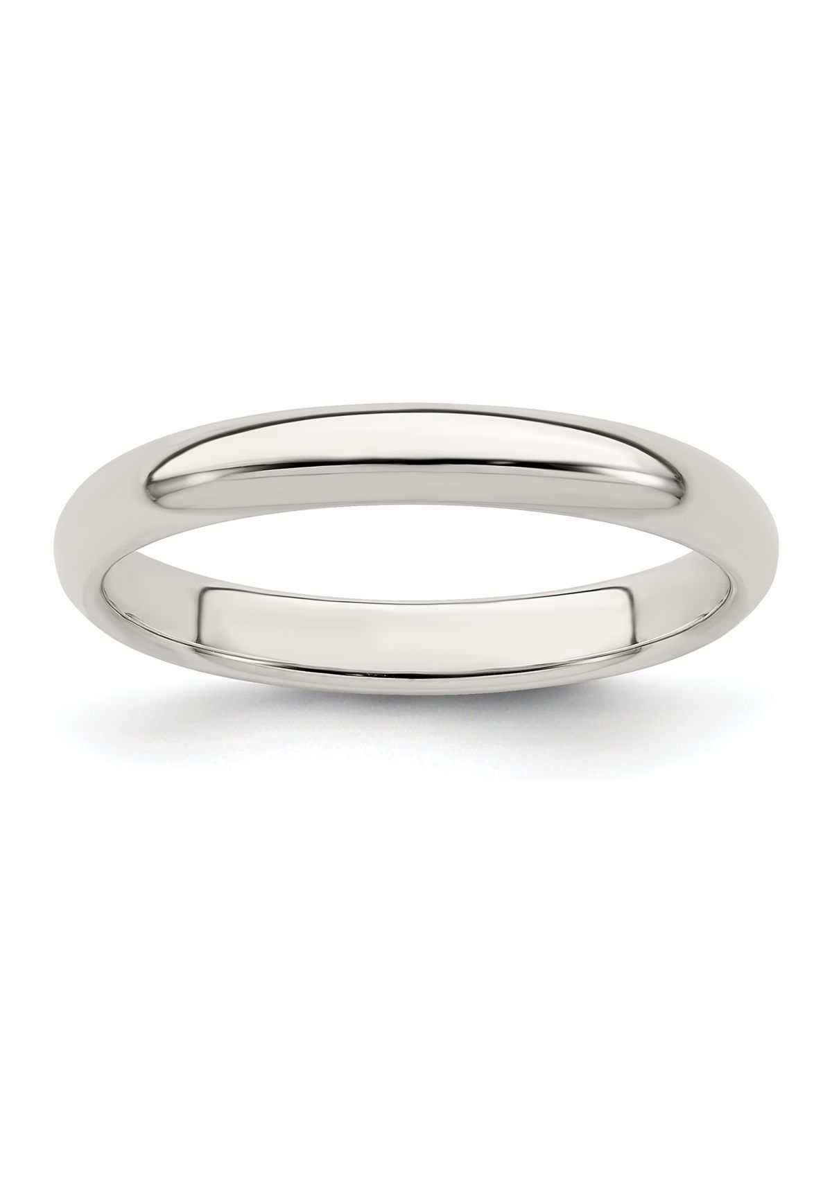 Sterling Silver Half-Round Band