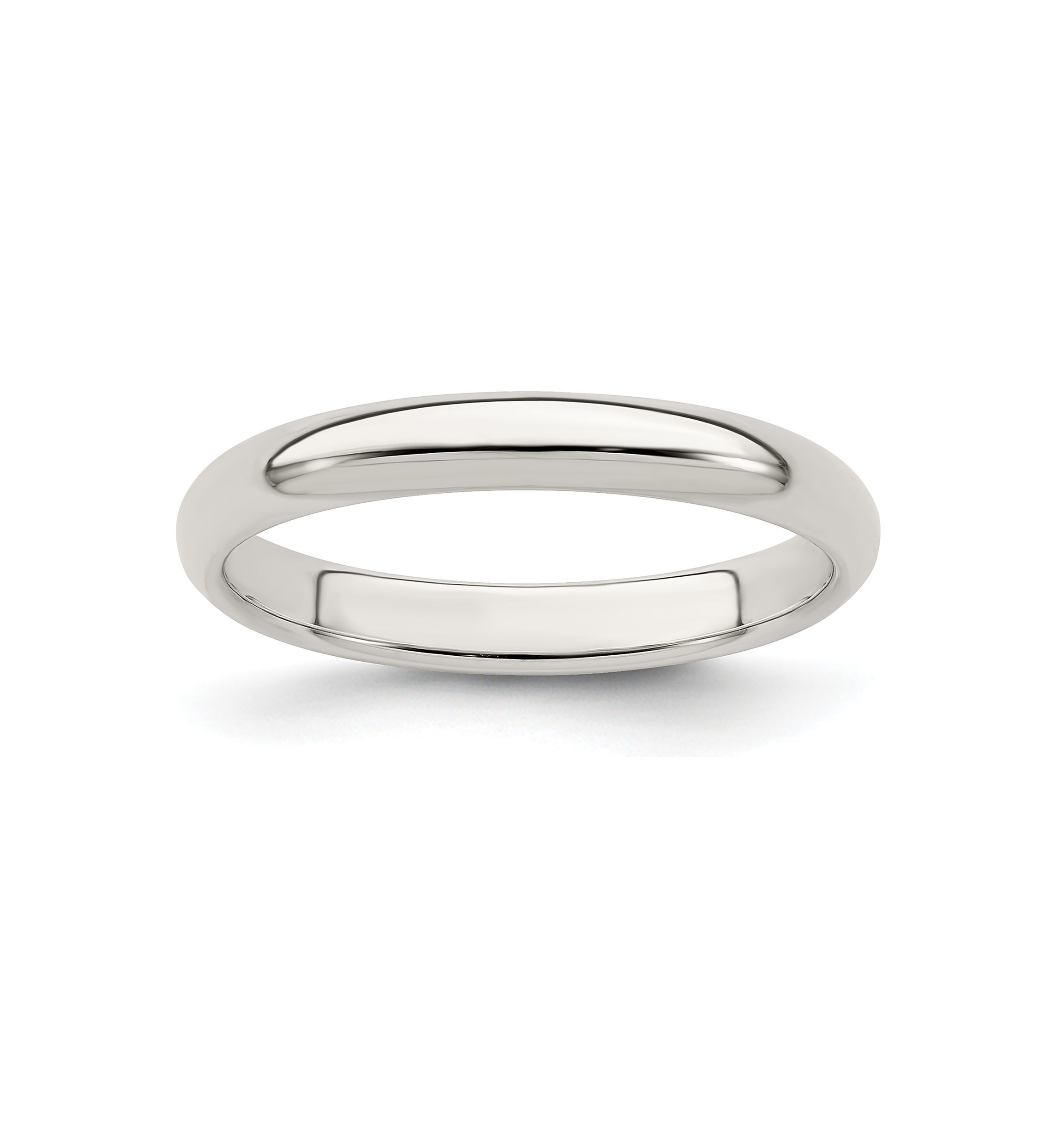 Sterling Silver Half-Round Band