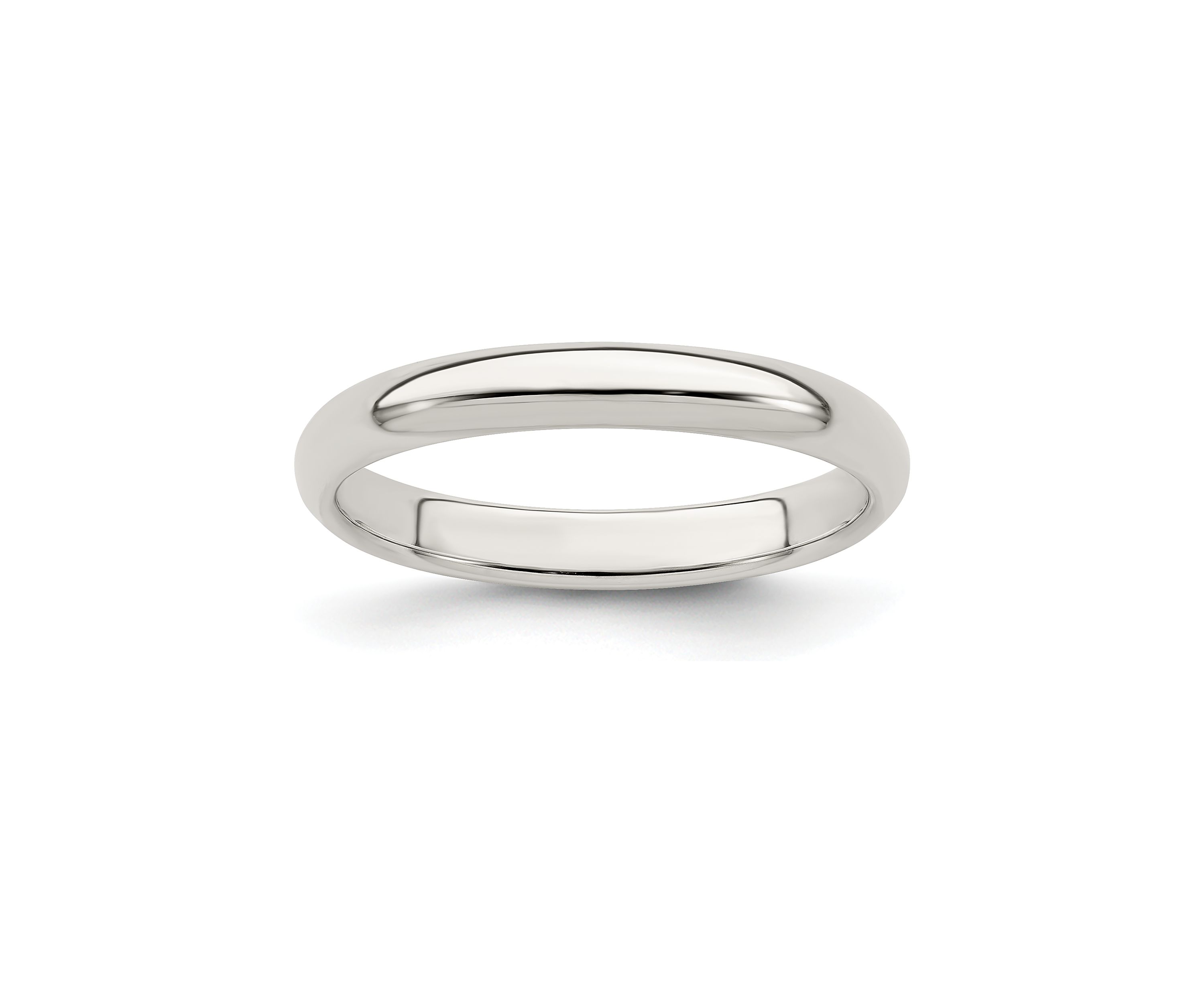 Sterling Silver Half-Round Band