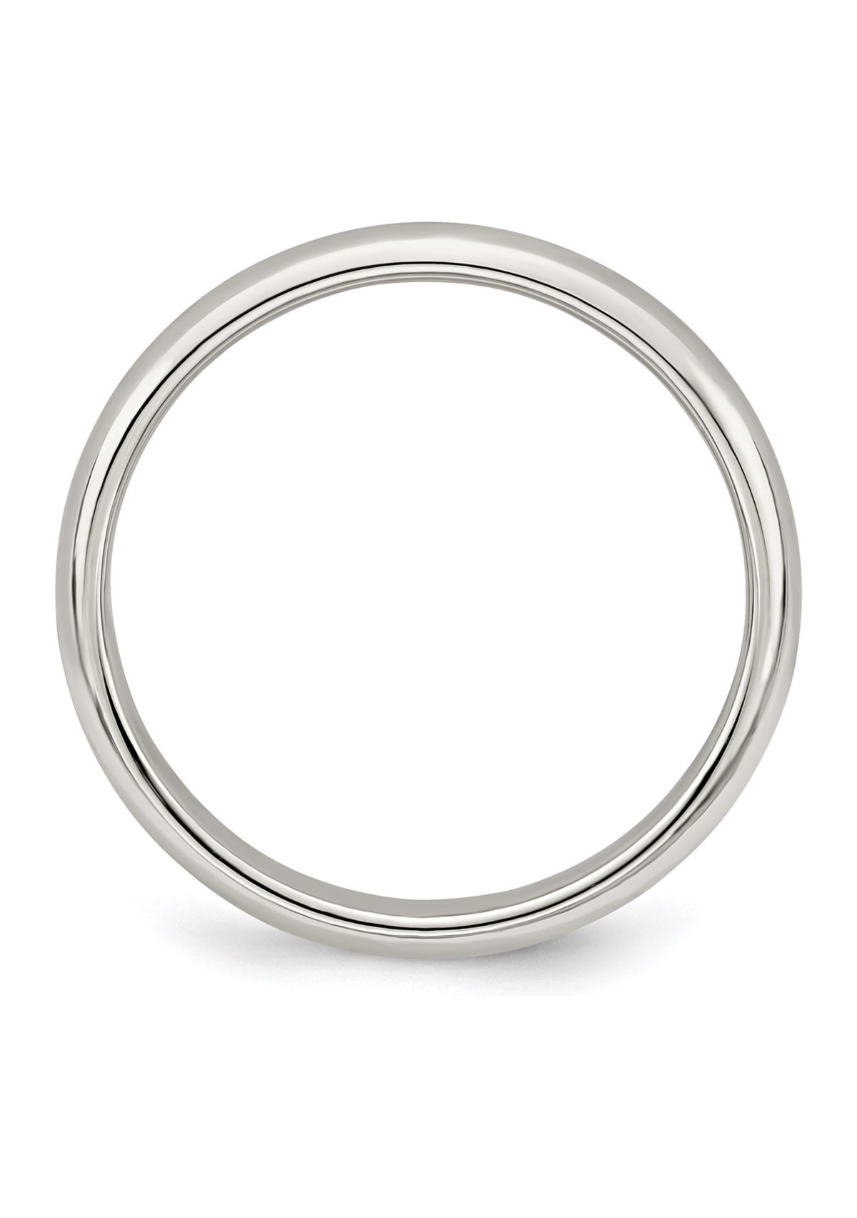 Sterling Silver Half-Round Band
