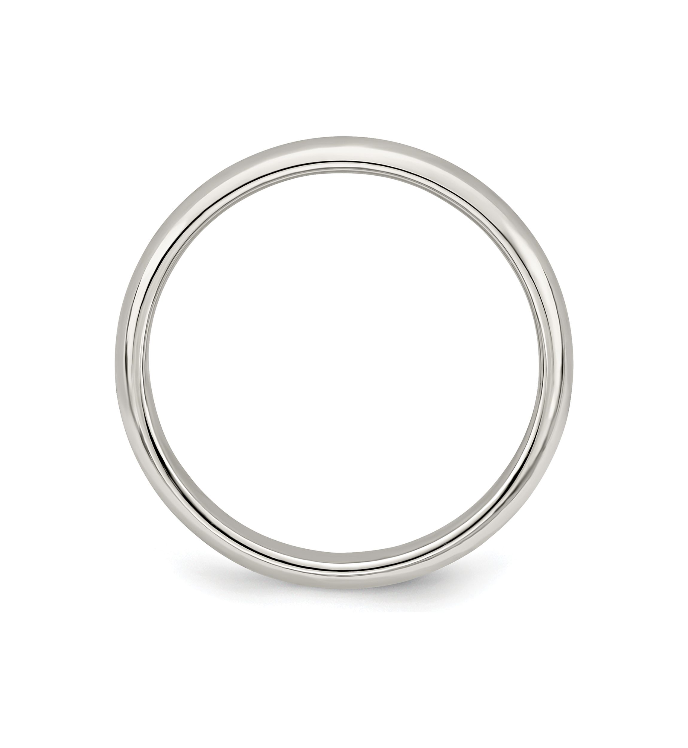 Sterling Silver Half-Round Band