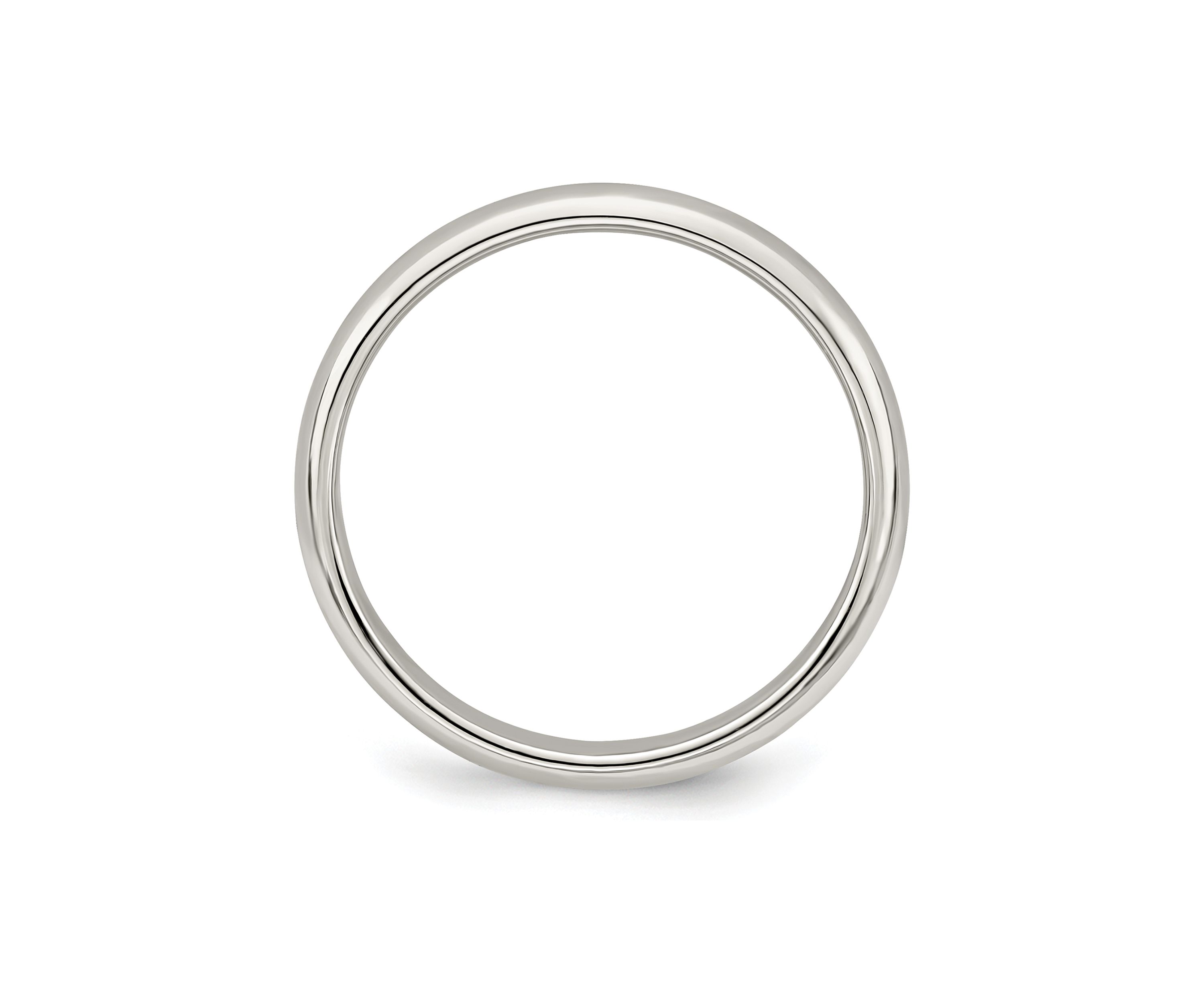 Sterling Silver Half-Round Band