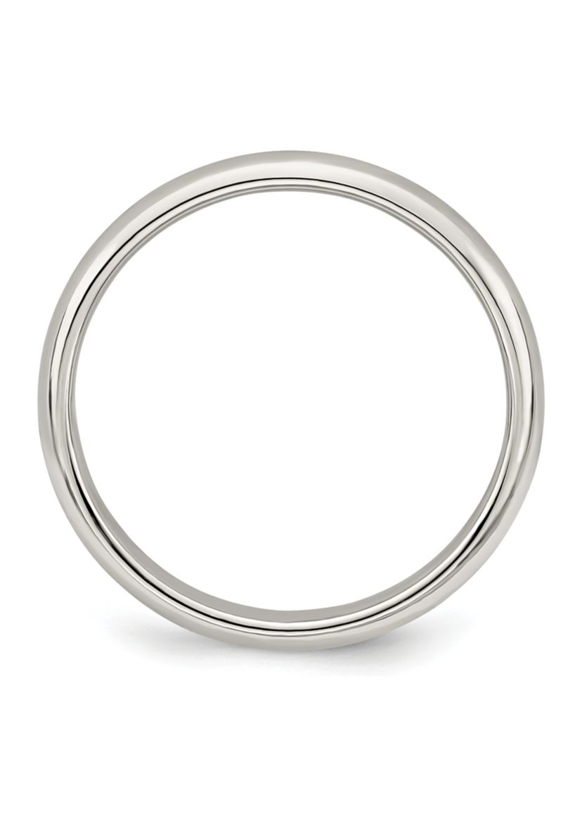 Sterling Silver Half-Round Band