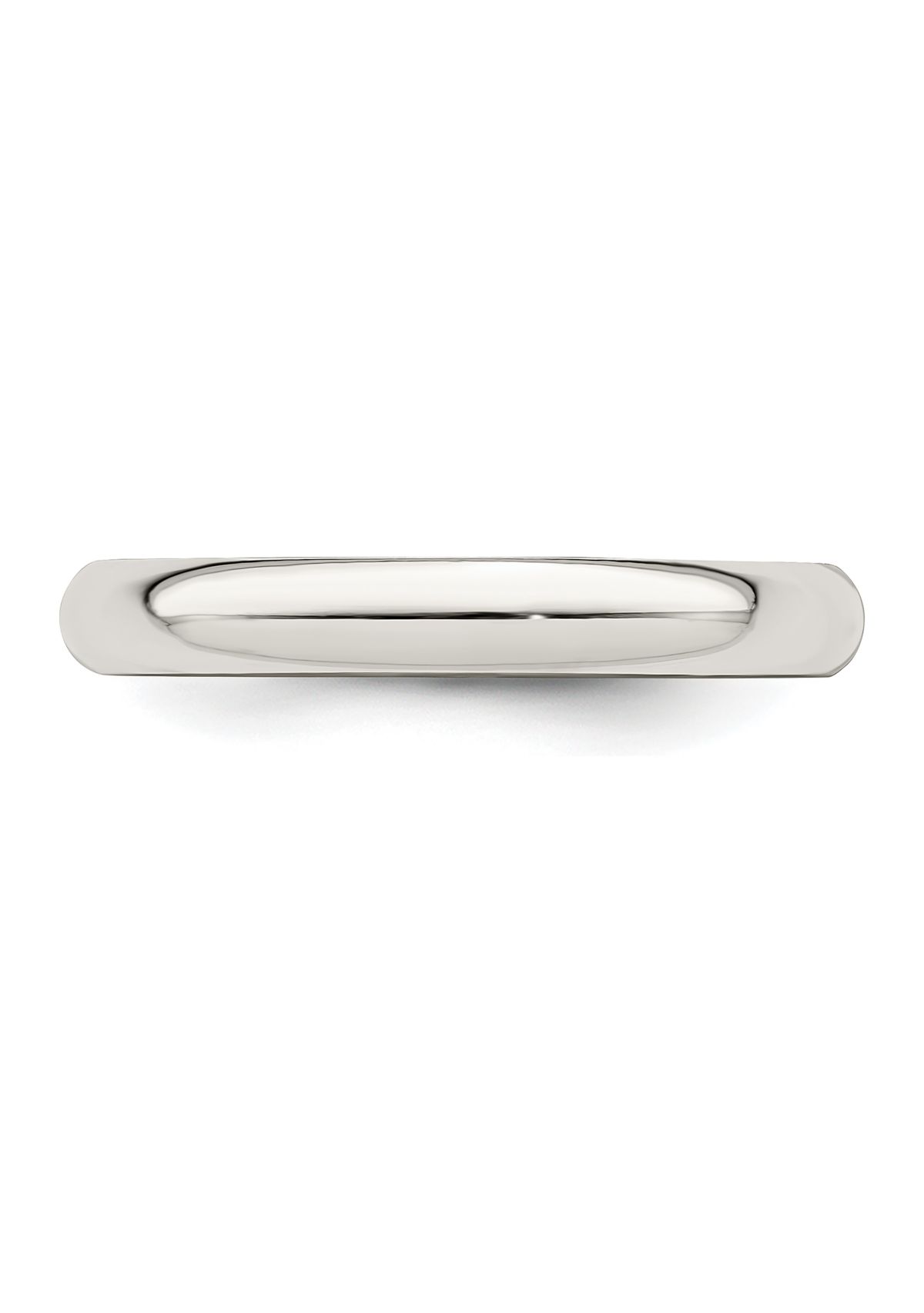 Sterling Silver Half-Round Band