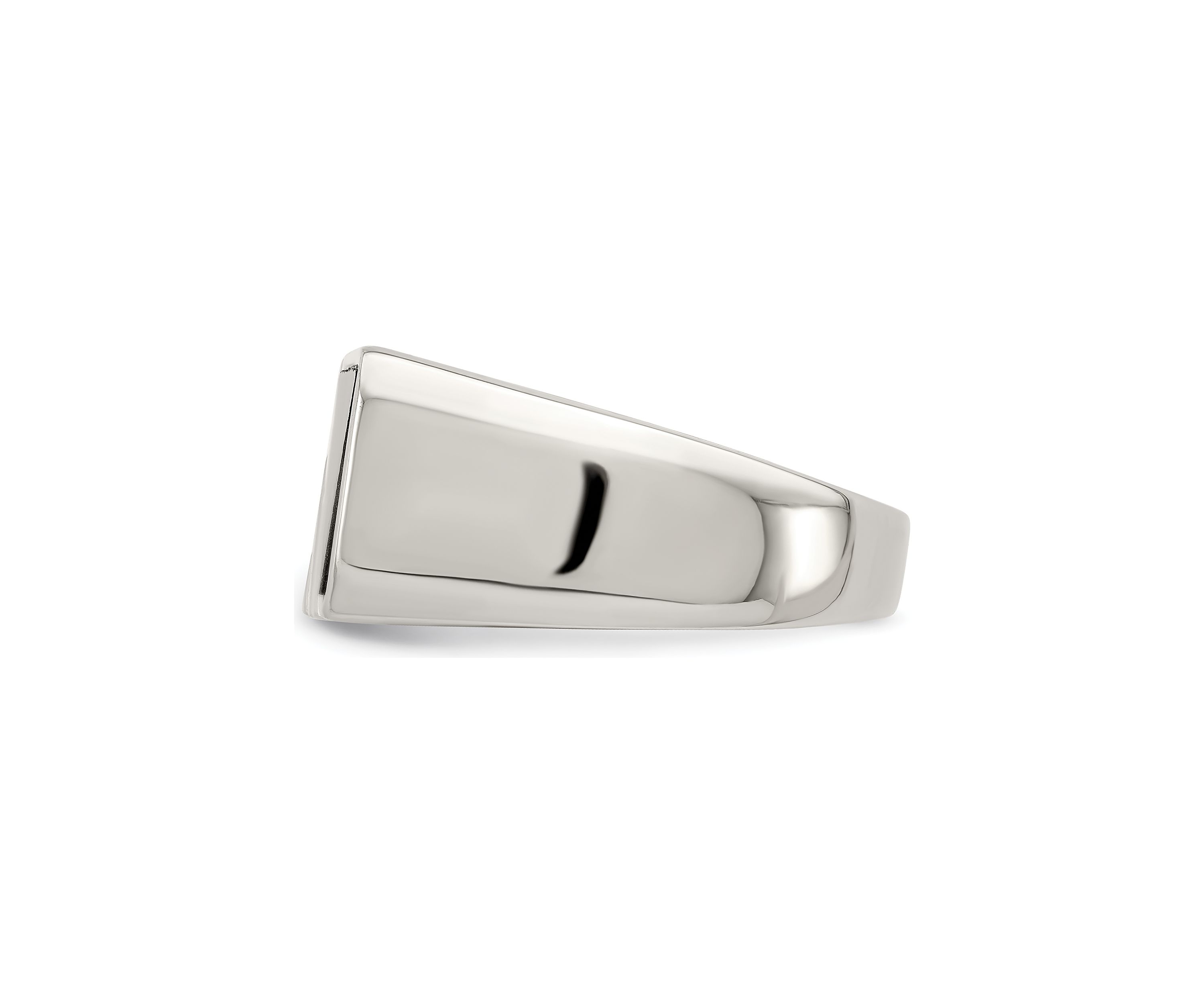 Mens Sterling Silver Onyx Ring