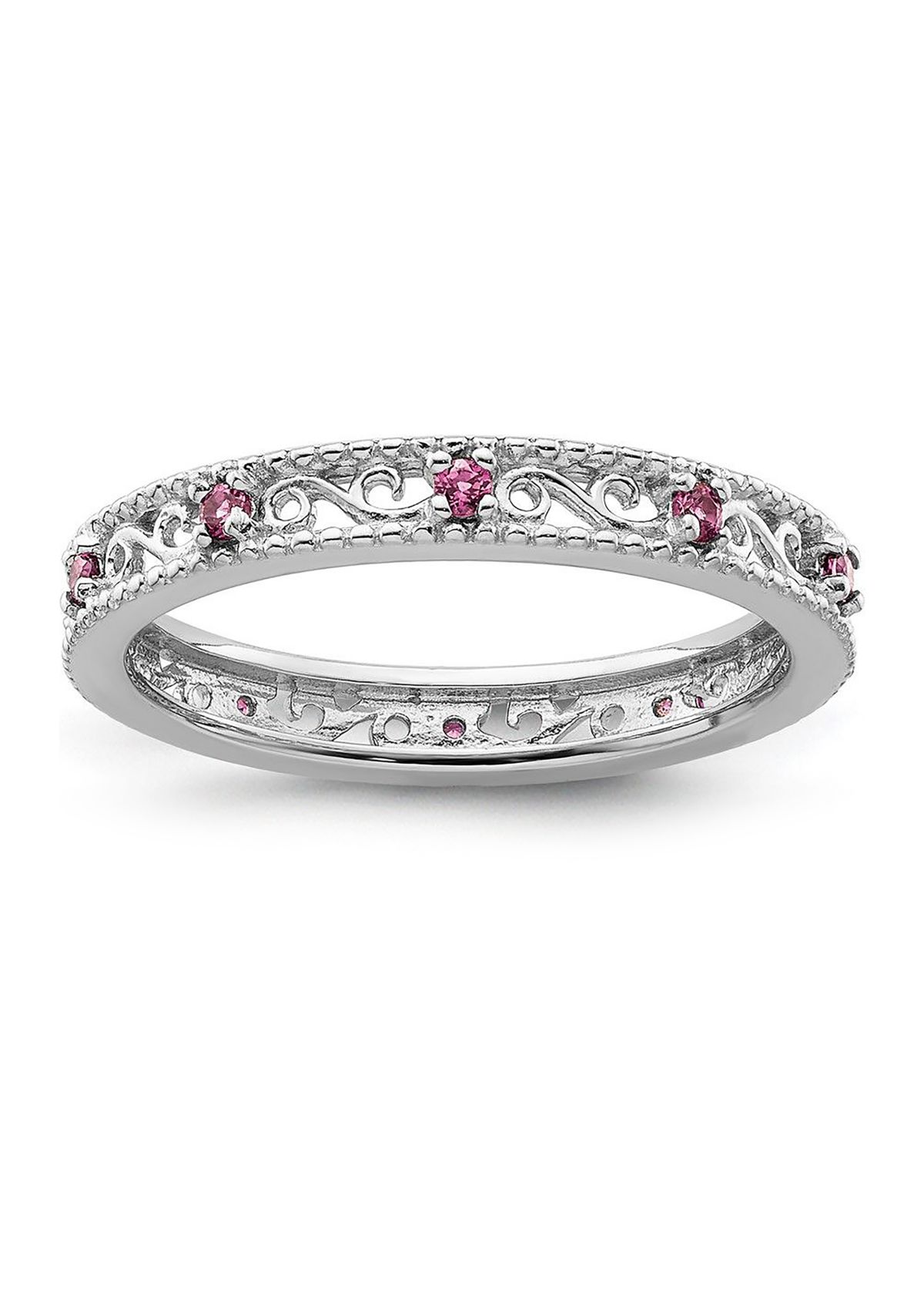 1/4 ct. t.w. Rhodolite Garnet Ring in Sterling Silver