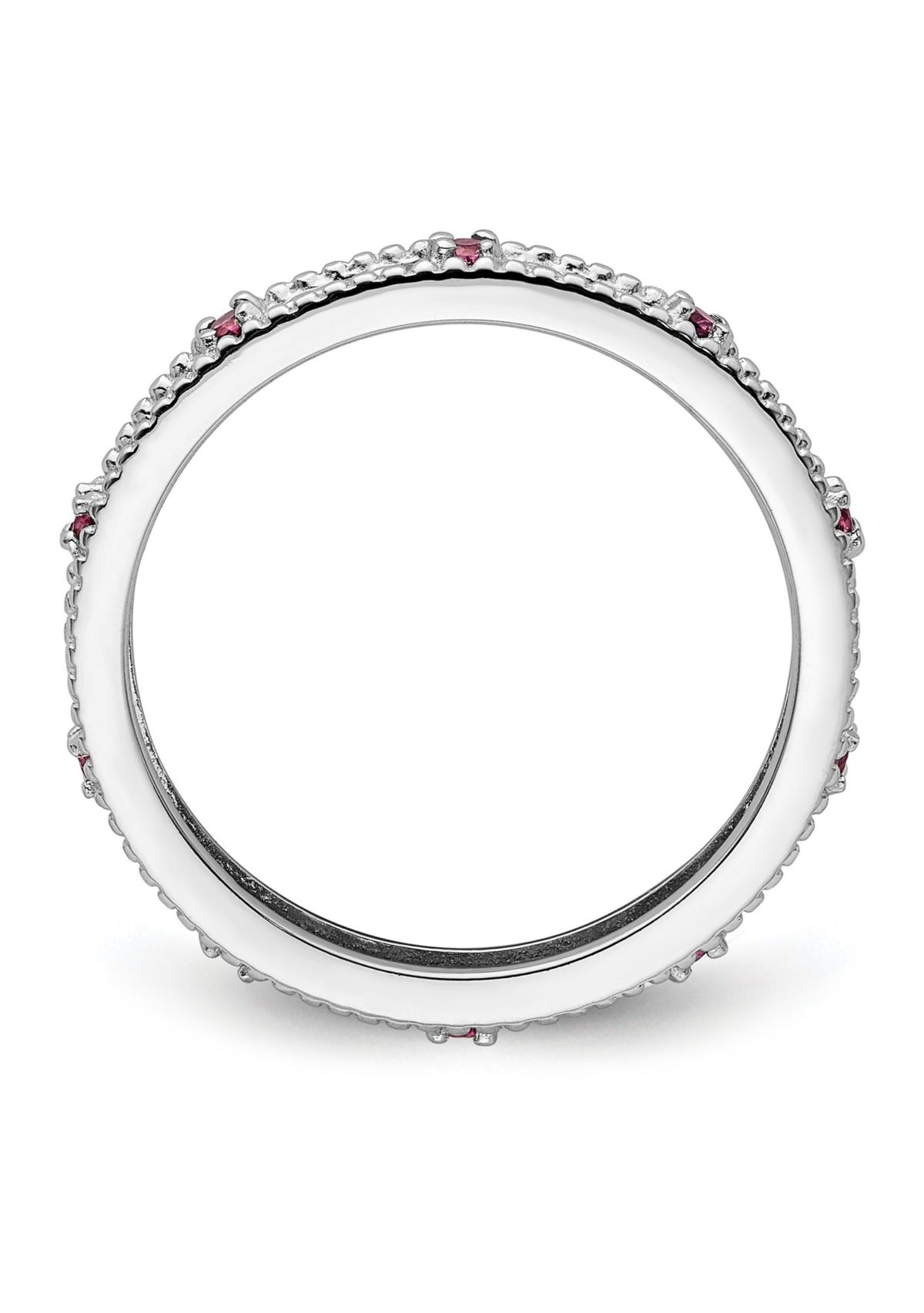 1/4 ct. t.w. Rhodolite Garnet Ring in Sterling Silver