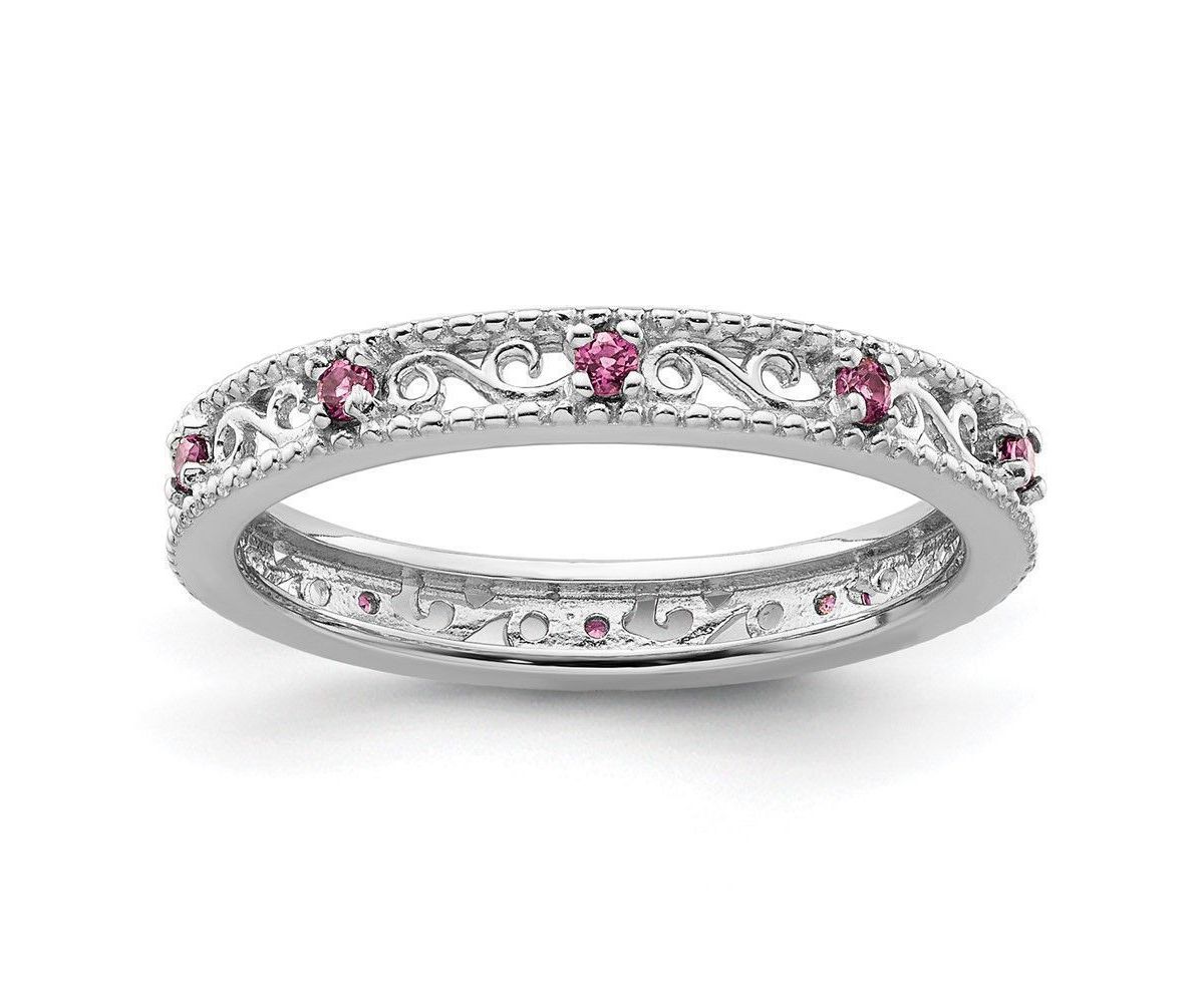 1/4 ct. t.w. Rhodolite Garnet Ring in Sterling Silver