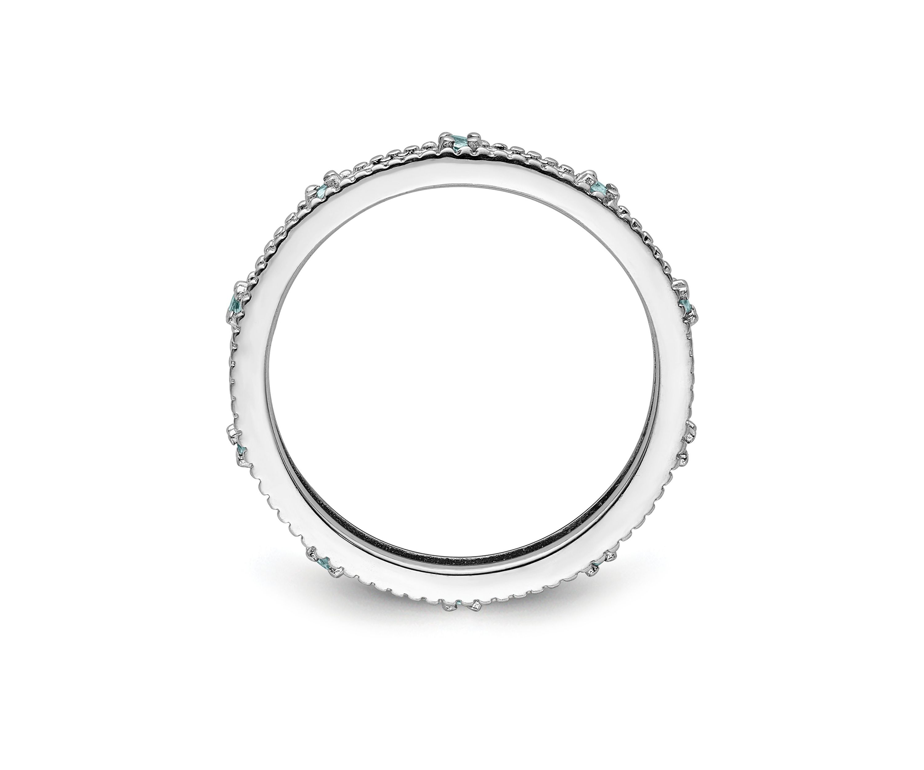 1/5 ct. t.w. Blue Topaz Stackable Expressions Ring in Sterling Silver