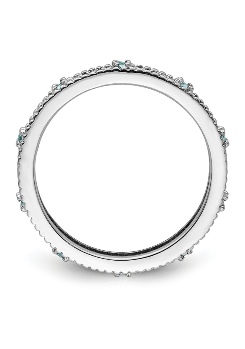 1/5 ct. t.w. Blue Topaz Stackable Expressions Ring in Sterling Silver