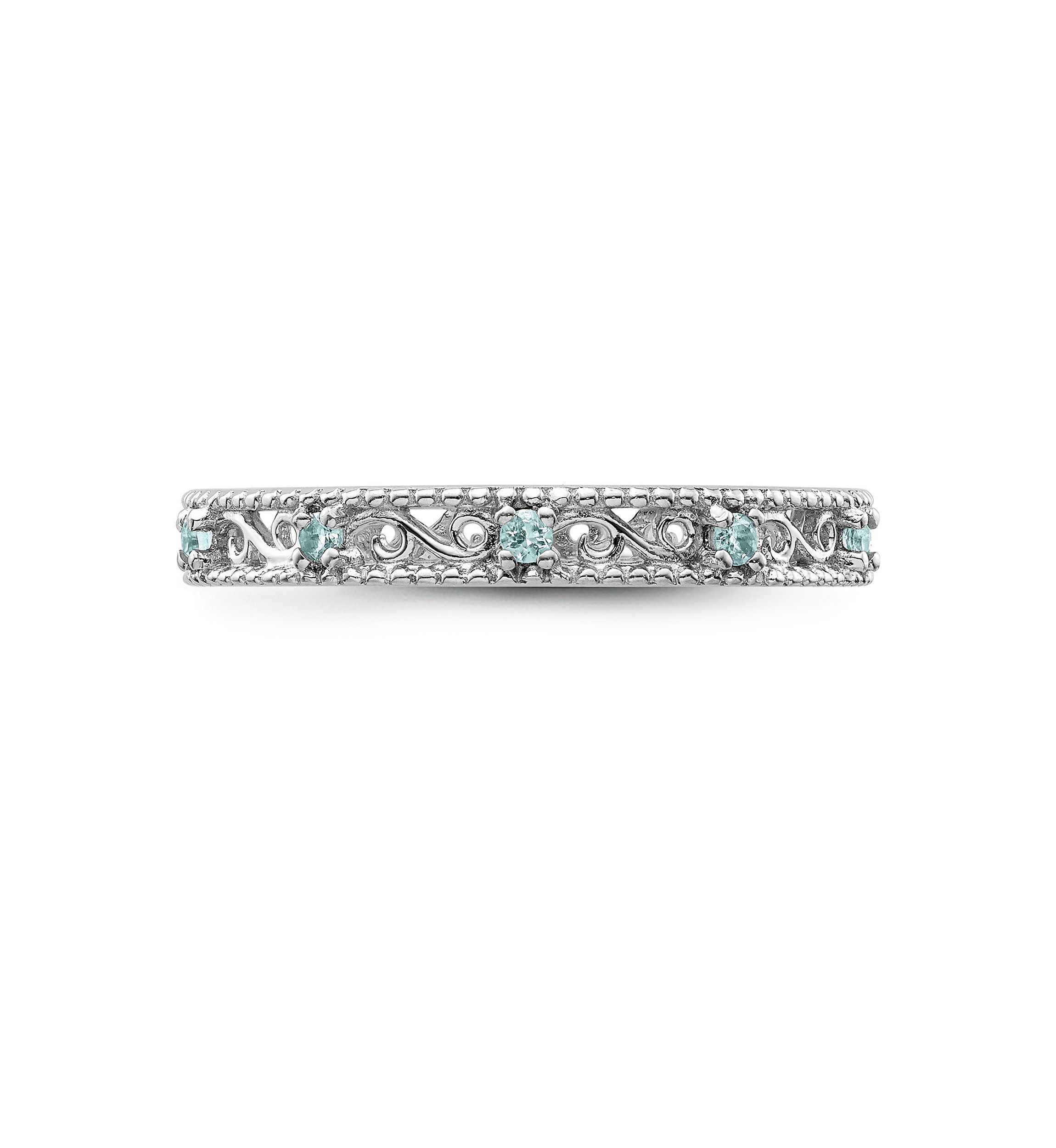 1/5 ct. t.w. Blue Topaz Stackable Expressions Ring in Sterling Silver