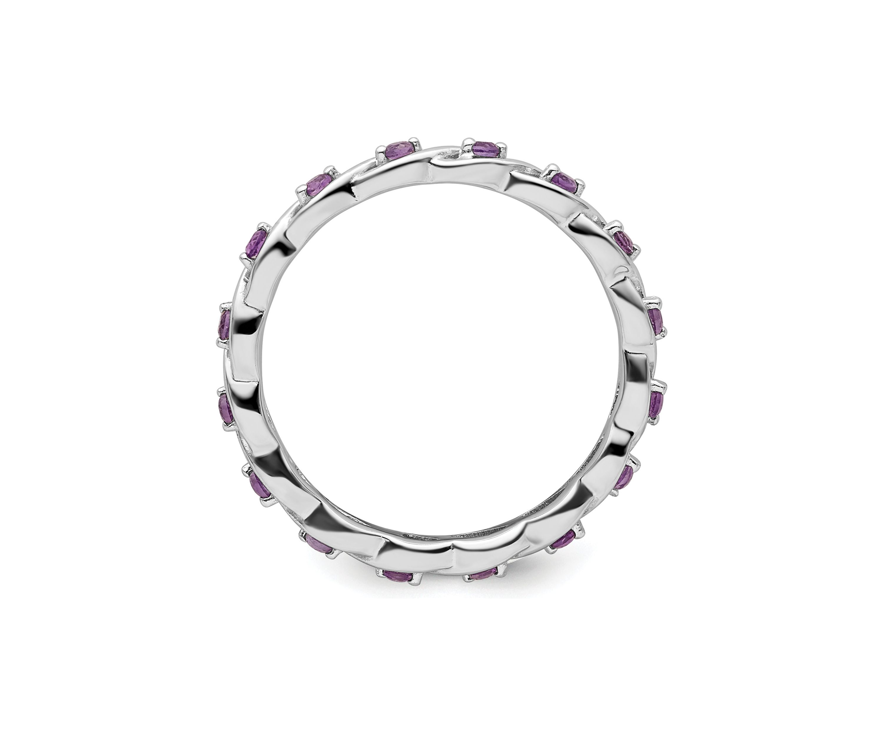 1/3 ct. t.w. Amethyst Stackable Expressions Ring in Sterling Silver