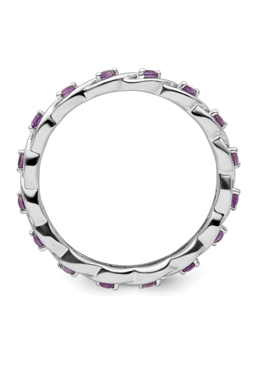1/3 ct. t.w. Amethyst Stackable Expressions Ring in Sterling Silver