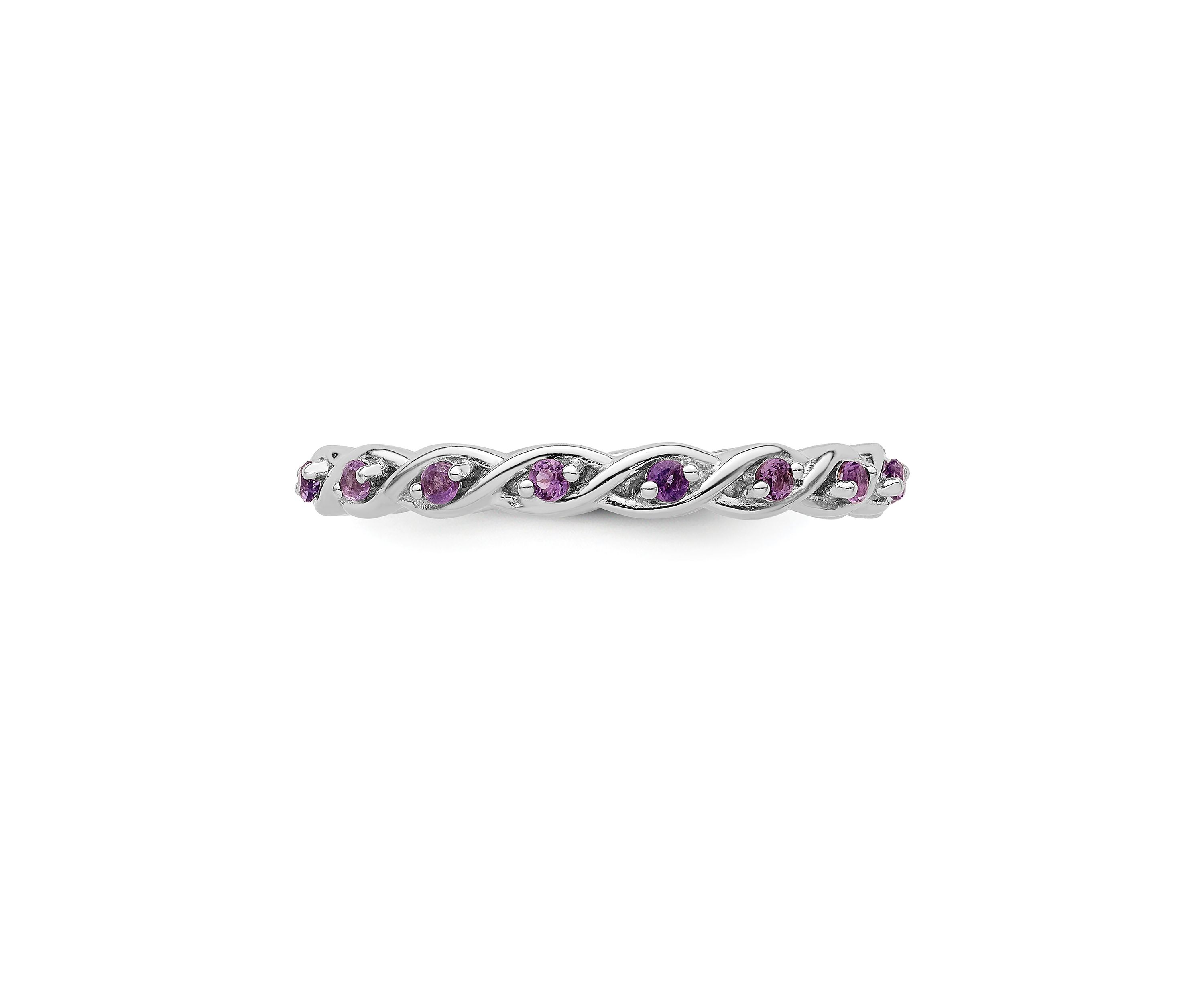 1/3 ct. t.w. Amethyst Stackable Expressions Ring in Sterling Silver