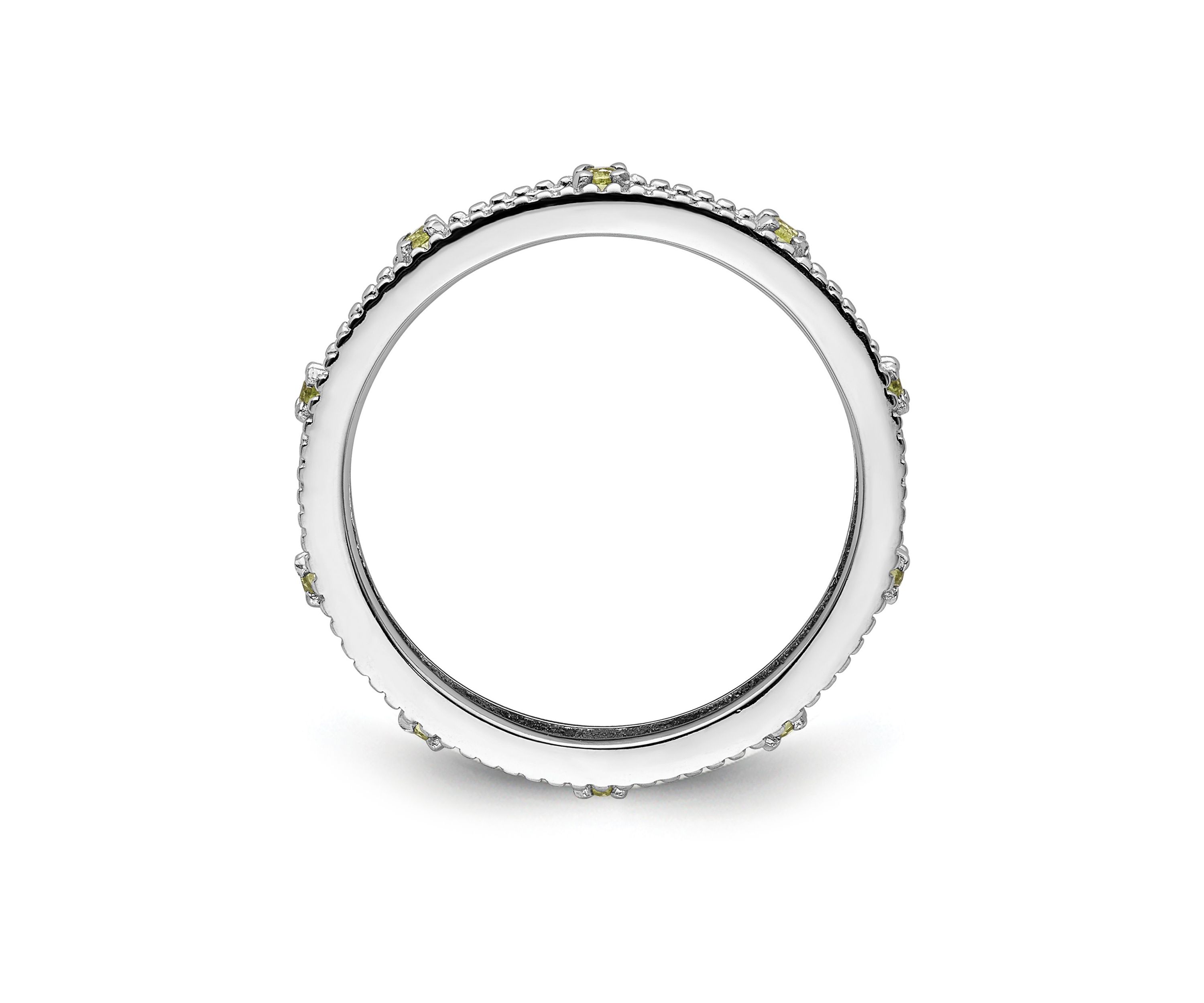 1/6 ct. t.w. Peridot Stackable Expressions Ring in Sterling Silver