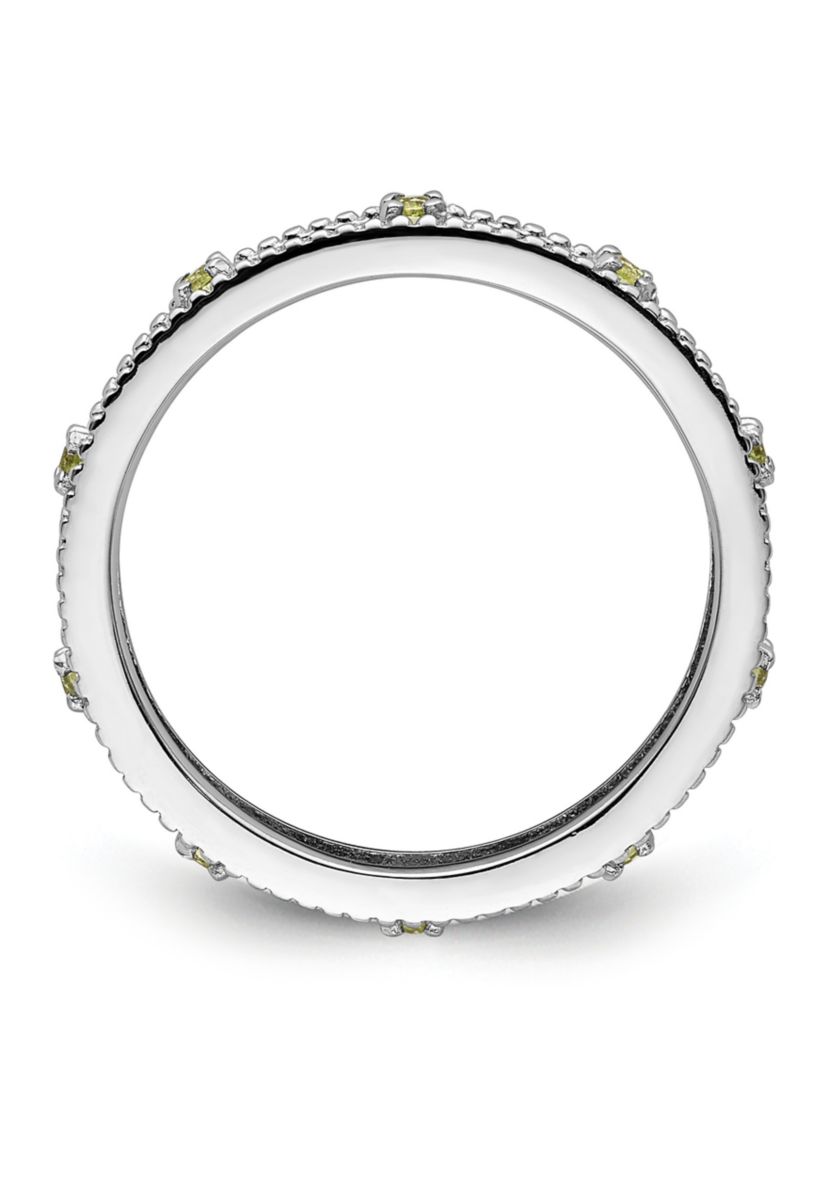 1/6 ct. t.w. Peridot Stackable Expressions Ring in Sterling Silver