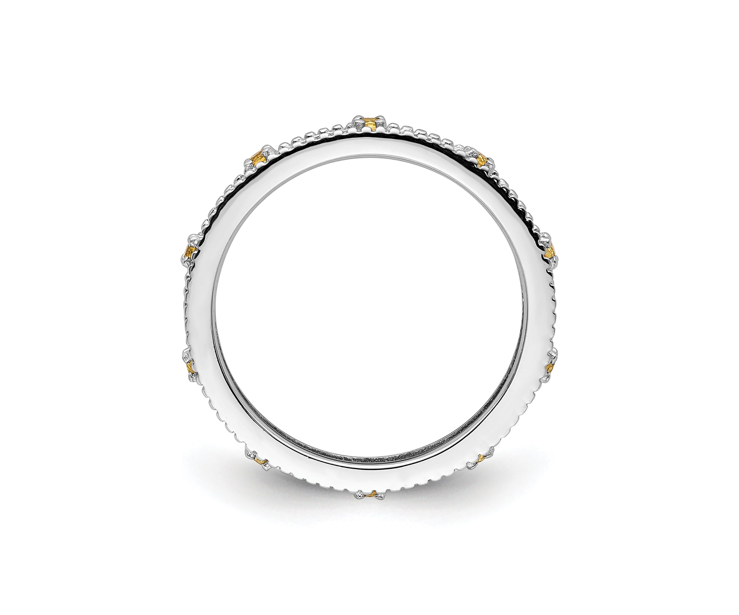 1/6 ct. t.w. Citrine Stackable Expressions Ring in Sterling Silver