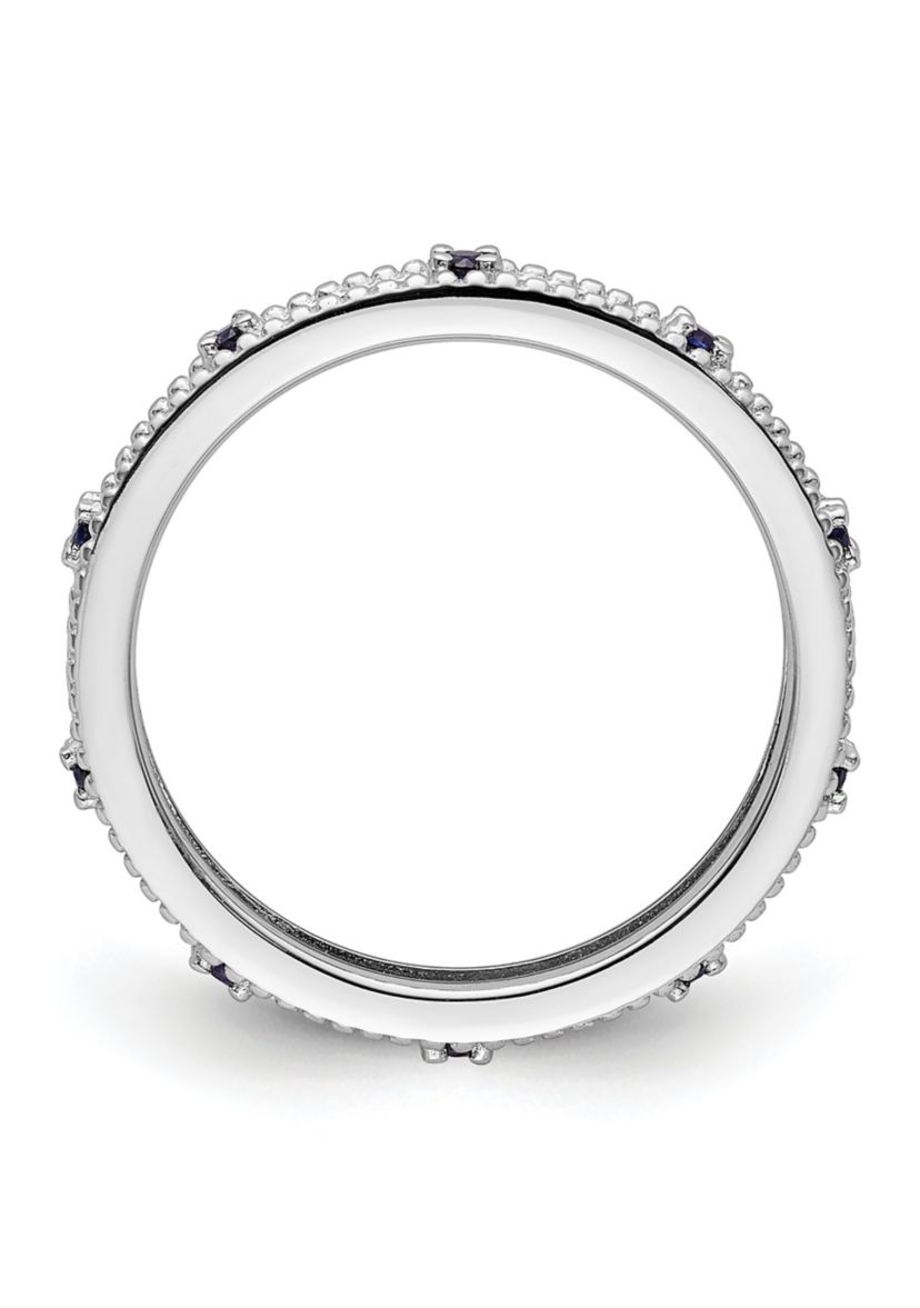 1/5 ct. t.w. Lab Created Sapphire Stackable Expressions Ring in Sterling Silver