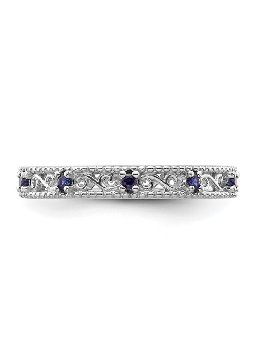 1/5 ct. t.w. Lab Created Sapphire Stackable Expressions Ring in Sterling Silver