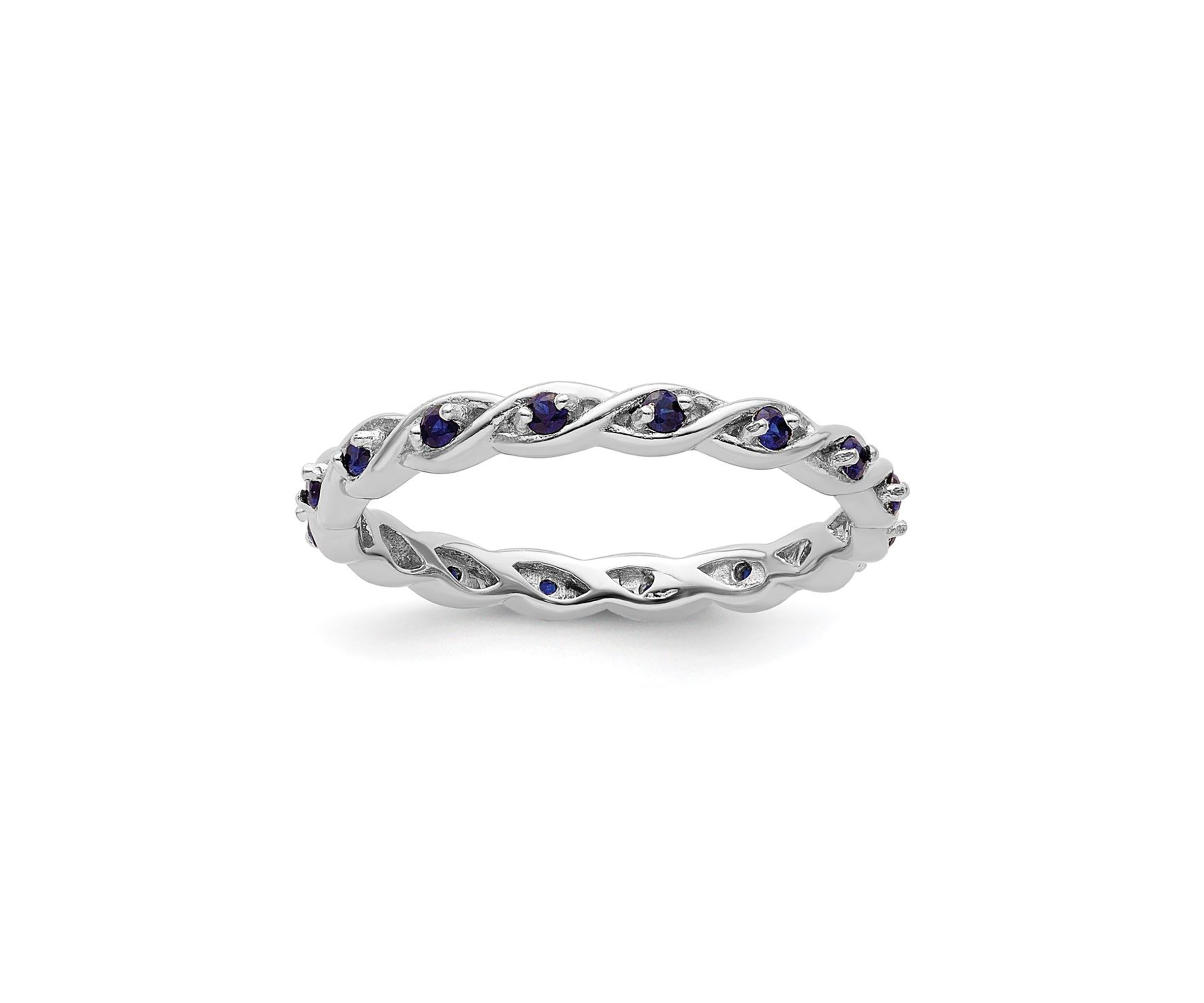 1/3 ct. t.w. Lab Created Sapphire Stackable Expressions Ring in Sterling Silver