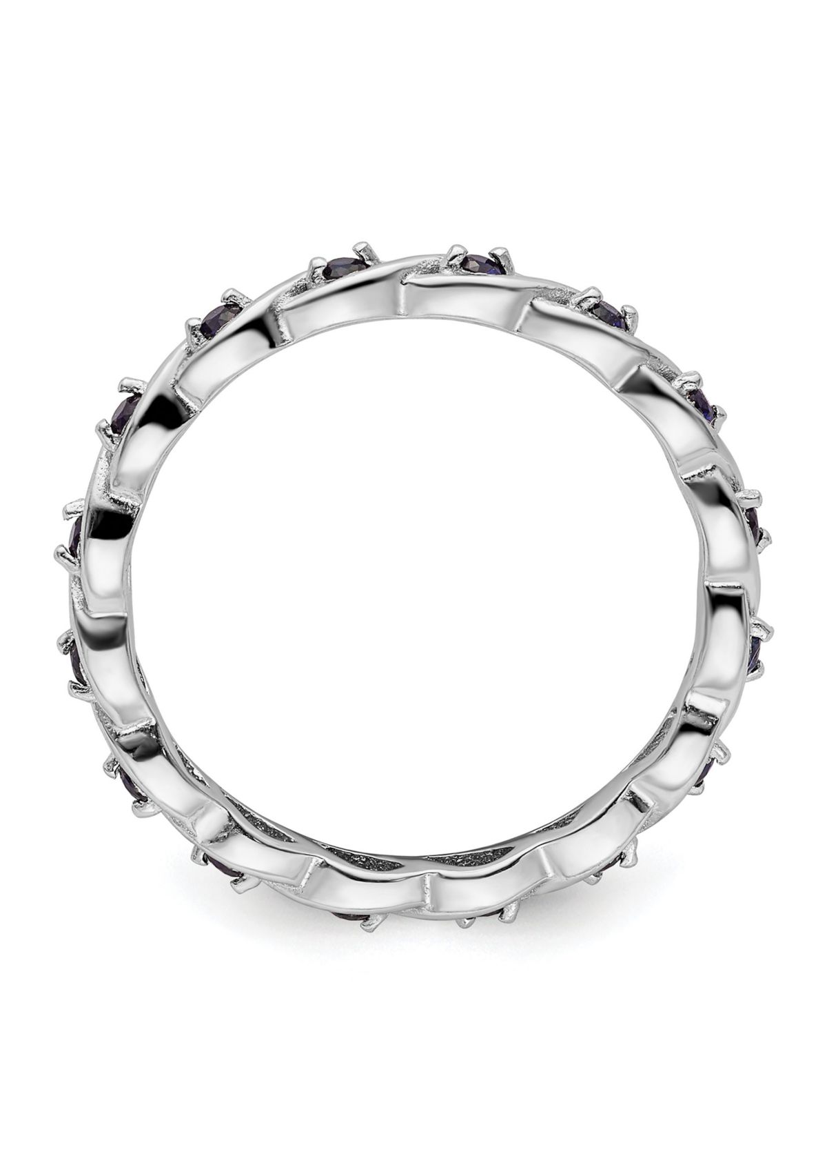 1/3 ct. t.w. Lab Created Sapphire Stackable Expressions Ring in Sterling Silver