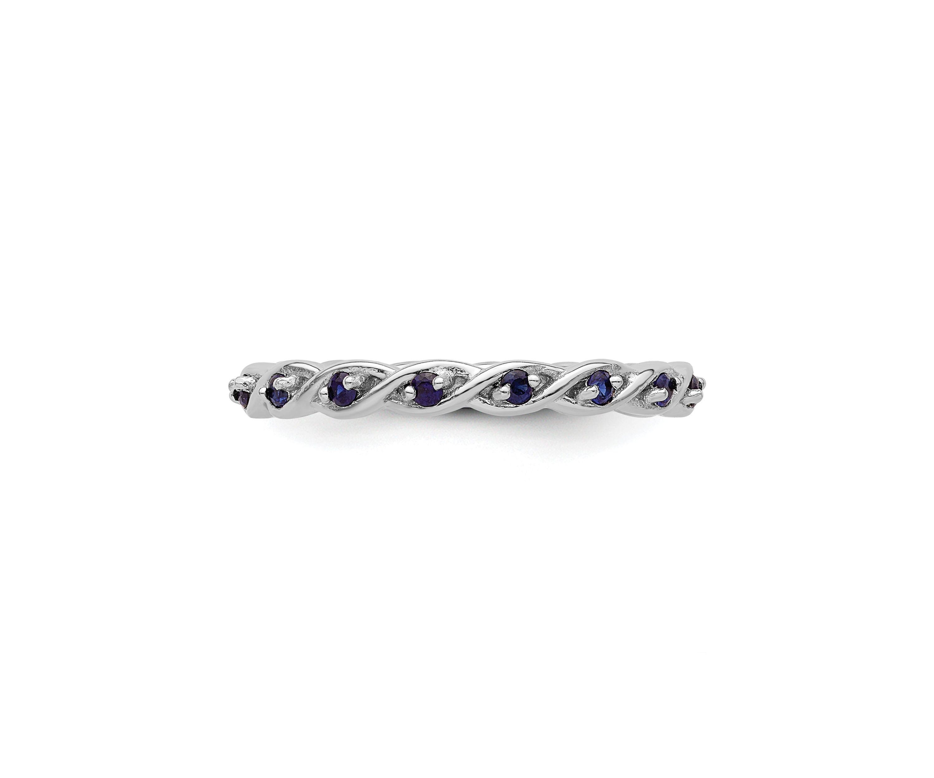 1/3 ct. t.w. Lab Created Sapphire Stackable Expressions Ring in Sterling Silver
