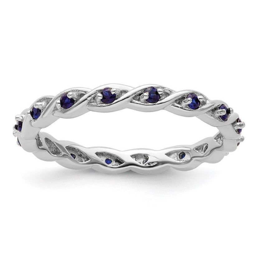 1/3 ct. t.w. Lab Created Sapphire Stackable Expressions Ring in Sterling Silver