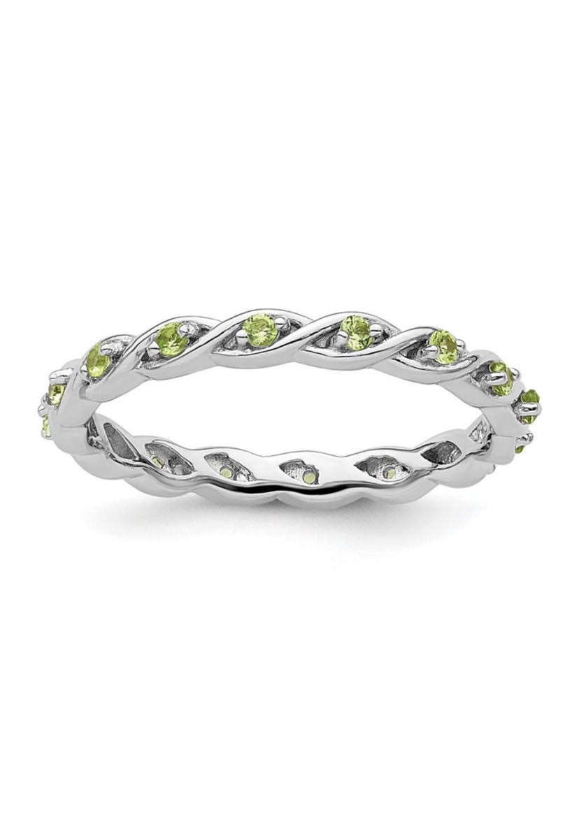 1/4 ct. t.w. Peridot Stackable Expressions Ring in Sterling Silver