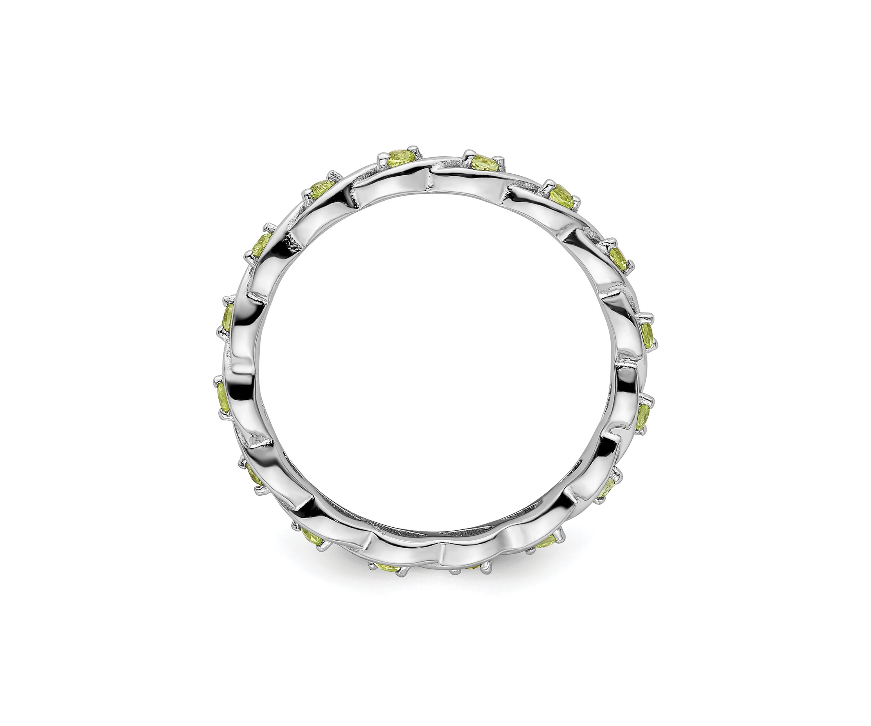 1/4 ct. t.w. Peridot Stackable Expressions Ring in Sterling Silver