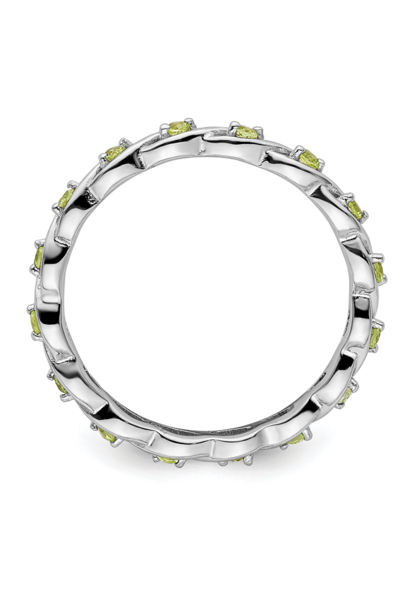 1/4 ct. t.w. Peridot Stackable Expressions Ring in Sterling Silver