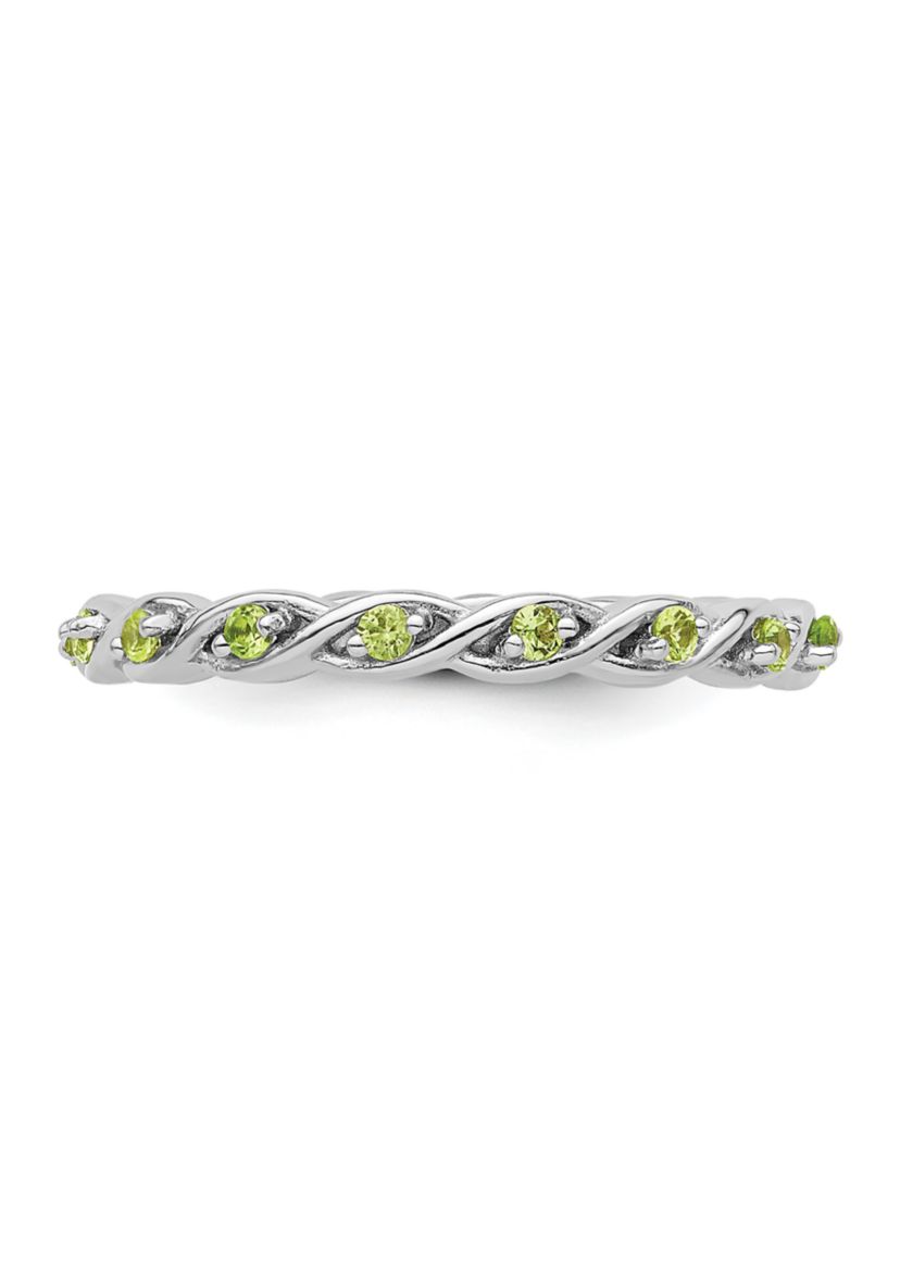 1/4 ct. t.w. Peridot Stackable Expressions Ring in Sterling Silver