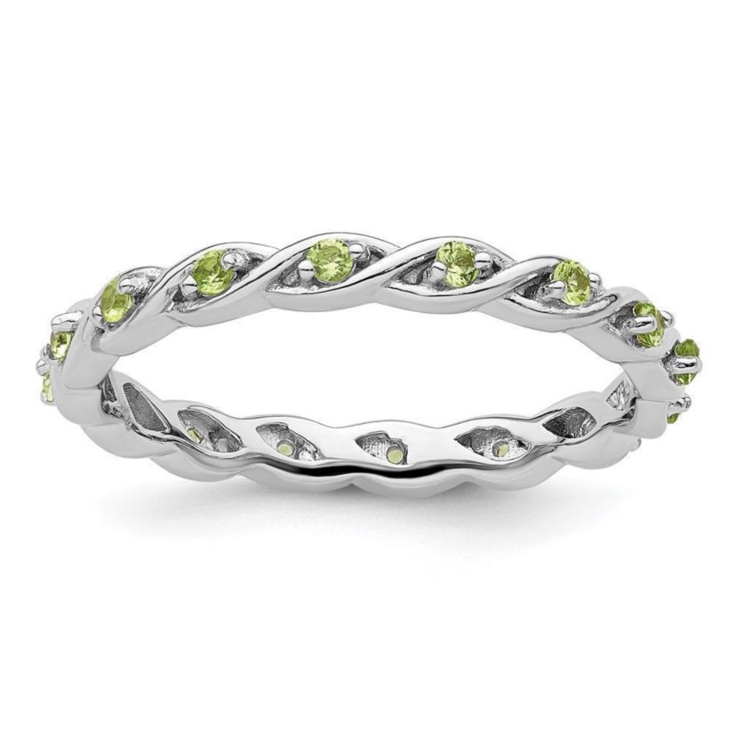 1/4 ct. t.w. Peridot Stackable Expressions Ring in Sterling Silver