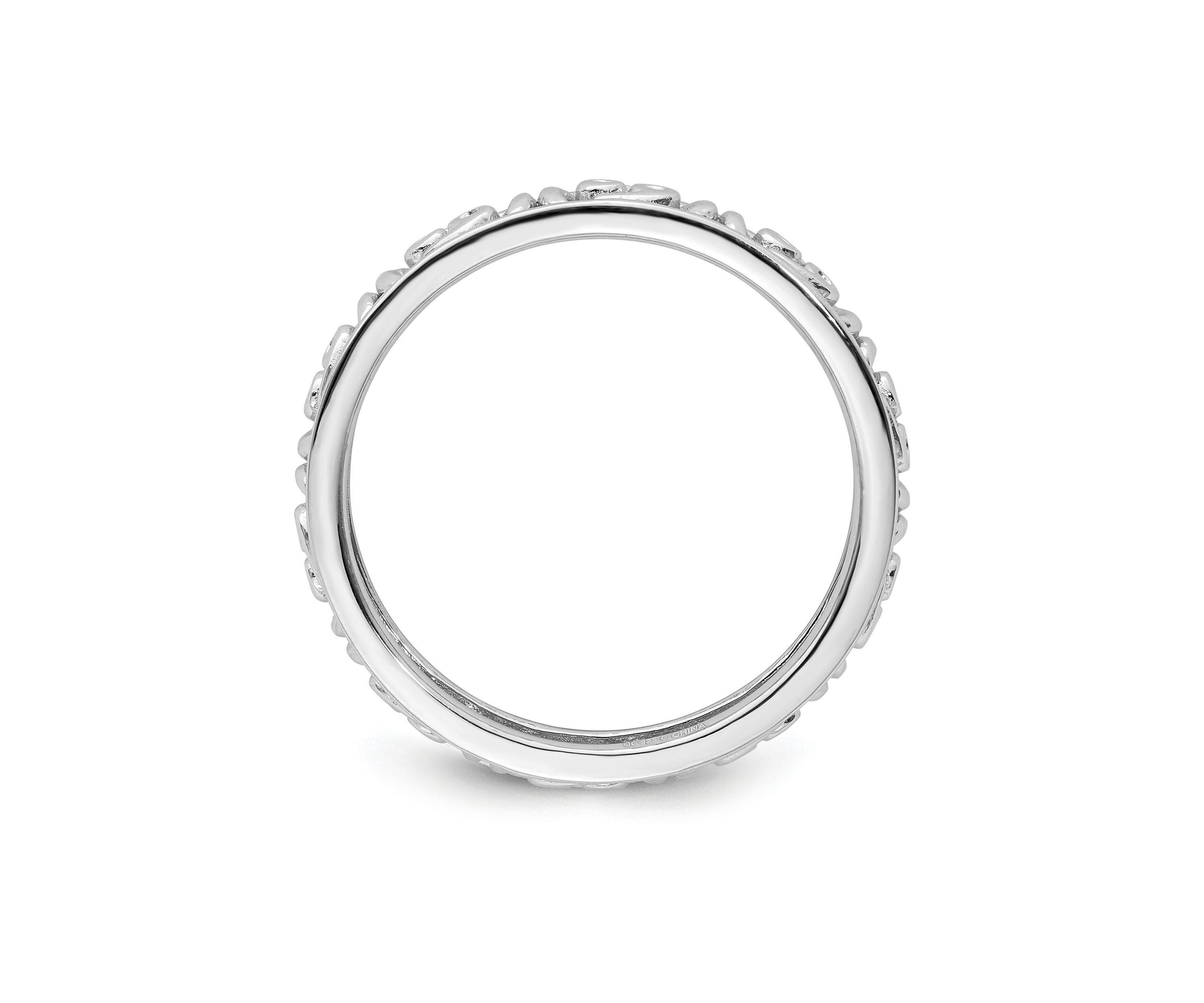 Sterling Silver Stackable Expressions Cancer Zodiac Ring